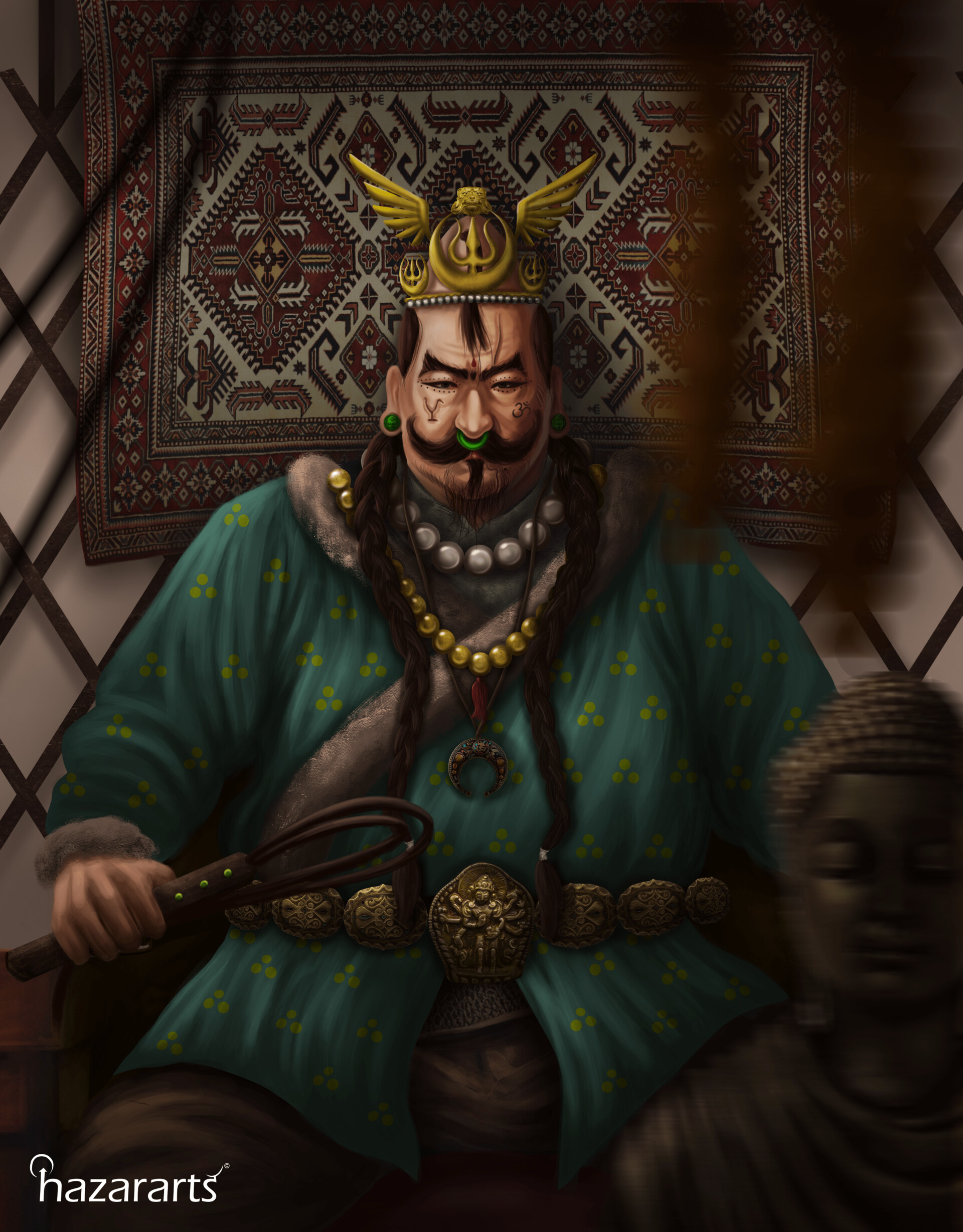 ArtStation - Turk Shahi concept art: Barha Tegin