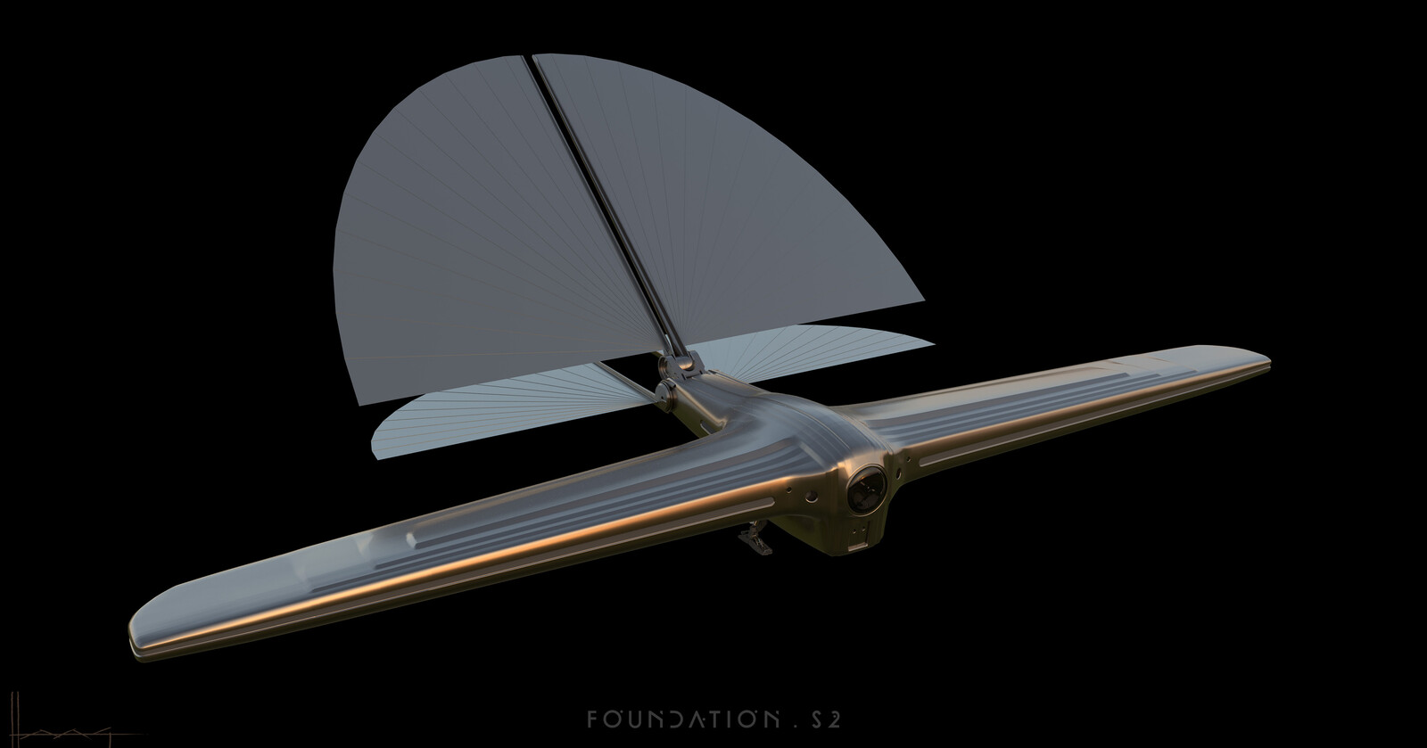 Cloudship Shuttle Design . Foundation Season 2