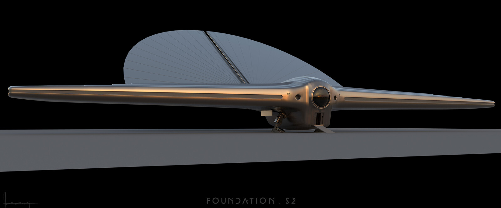 Cloudship Shuttle Design . Foundation Season 2