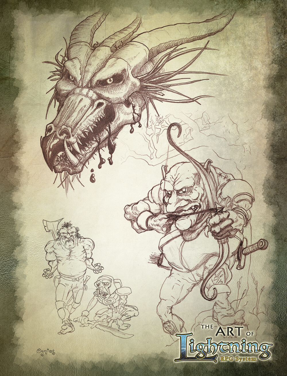 Dragon, Hobgoblin, Orc and Goblin Concept Art