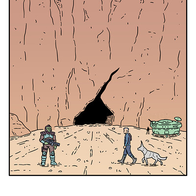 Keenan and Kiki comic book art