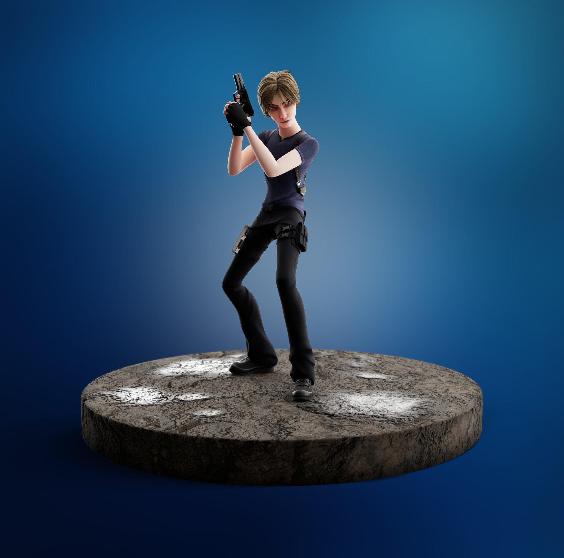 ArtStation - Leon Scott Kennedy from Resident Evil 4 fanart