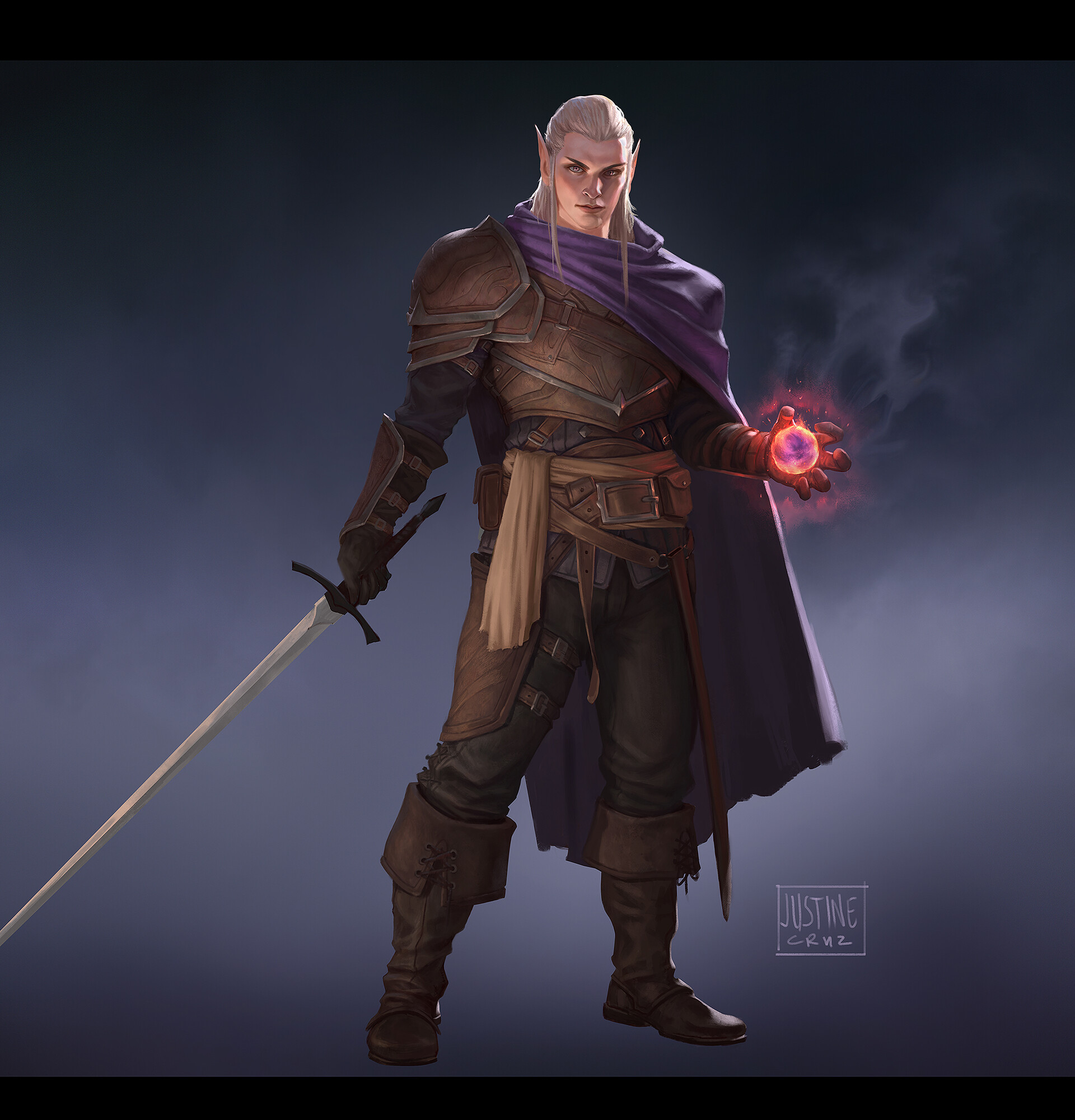 ArtStation - Elf Fighter Dnd Character