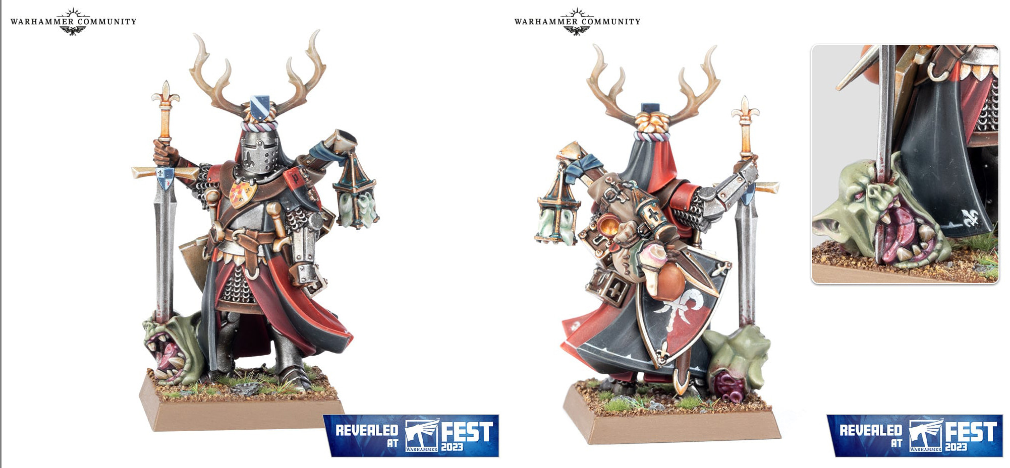The knight is based on this model that was revealed on Warhammerfest