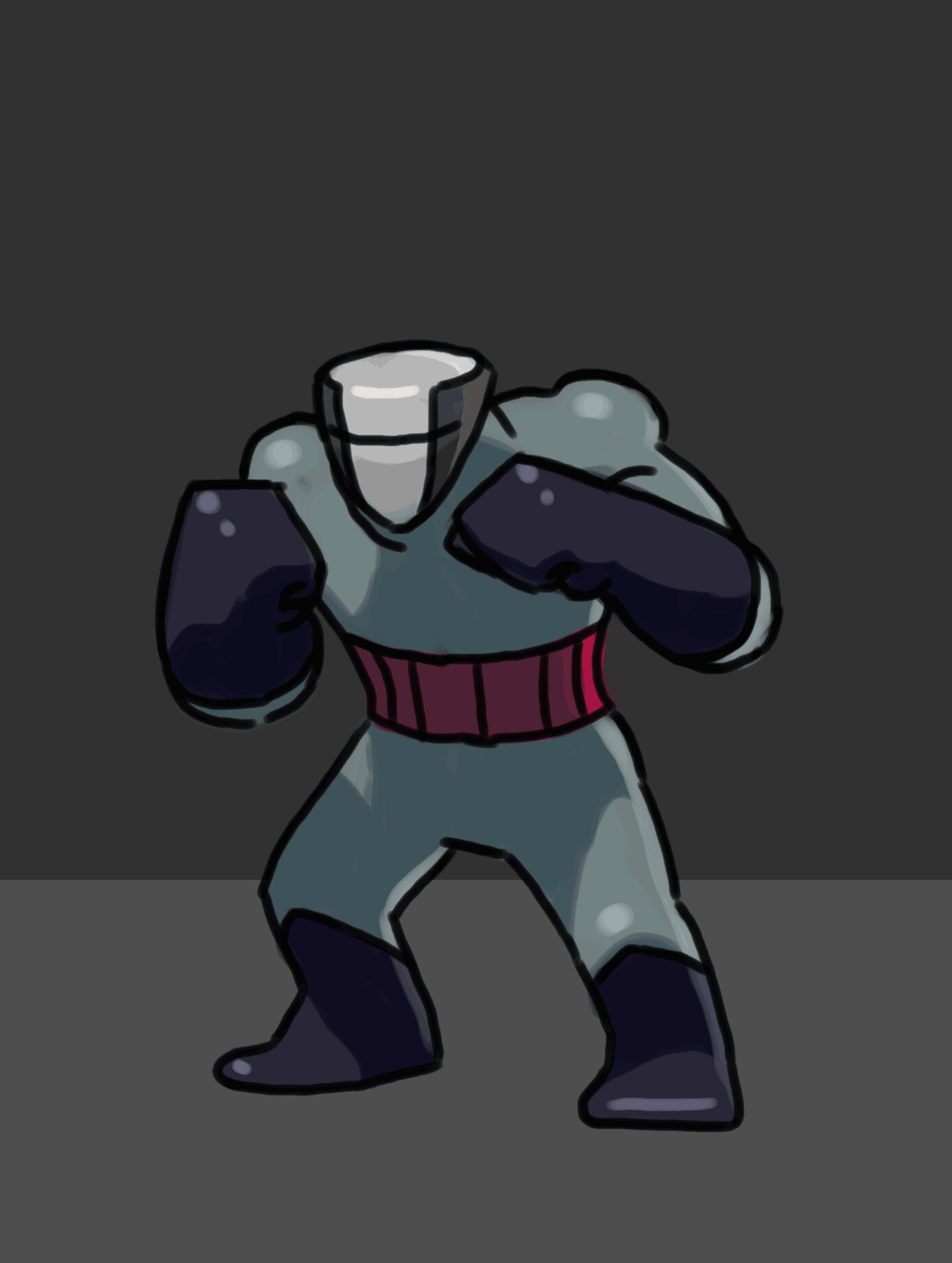 ArtStation 2019 Animation test fighting game idle animation