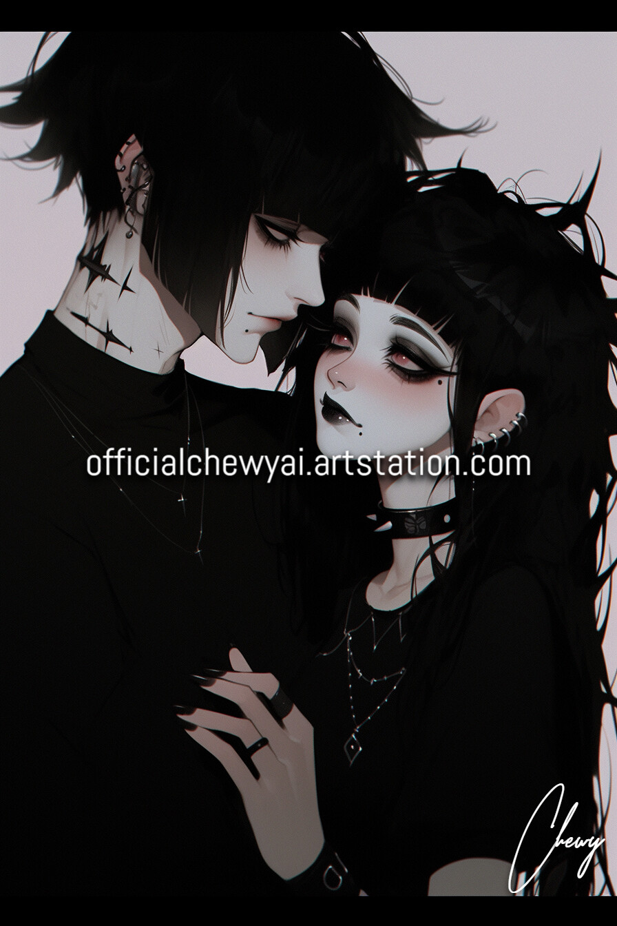 Gothic anime couples galagif.com