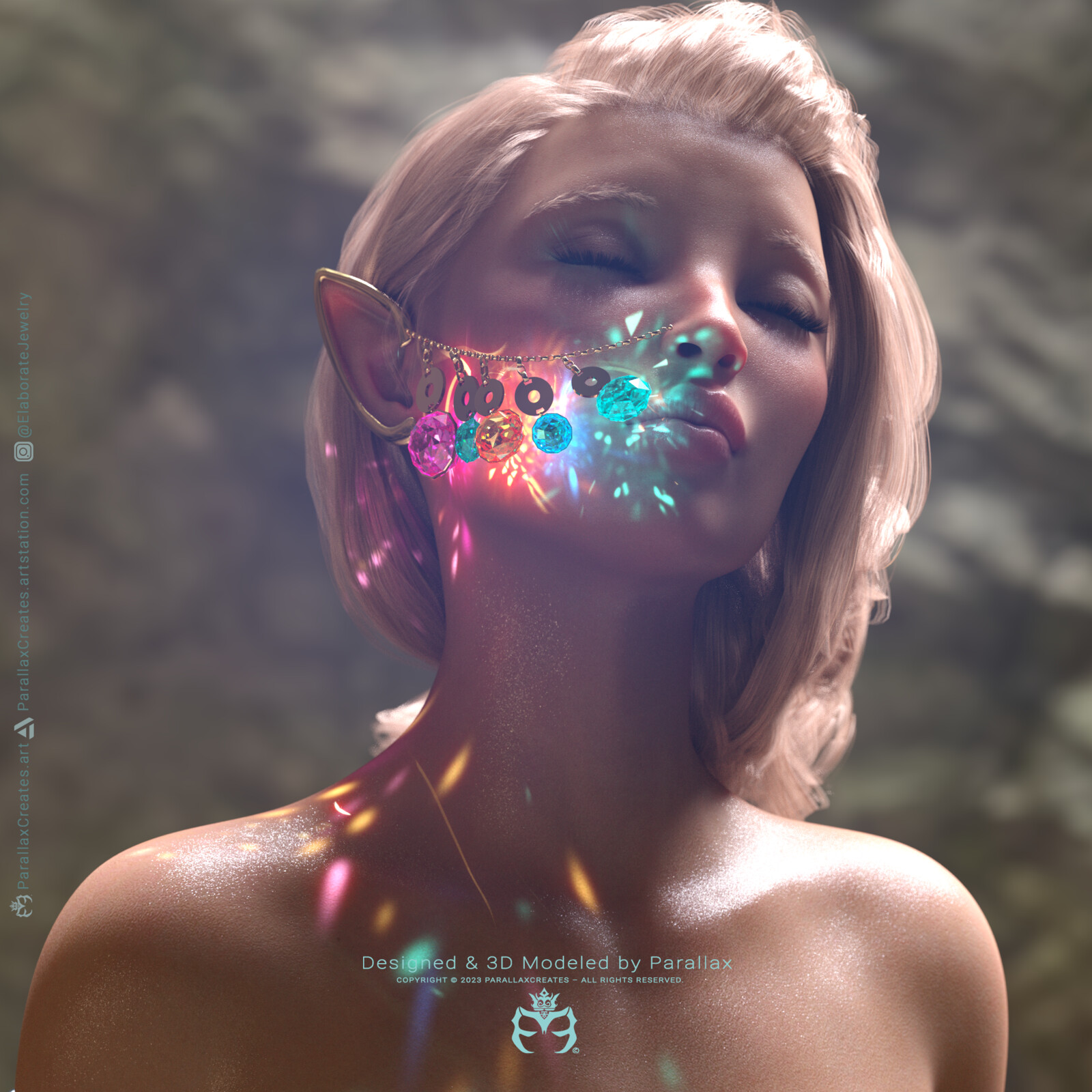 Elven Fantasy - 3D Jewelry by ParallaxCreates