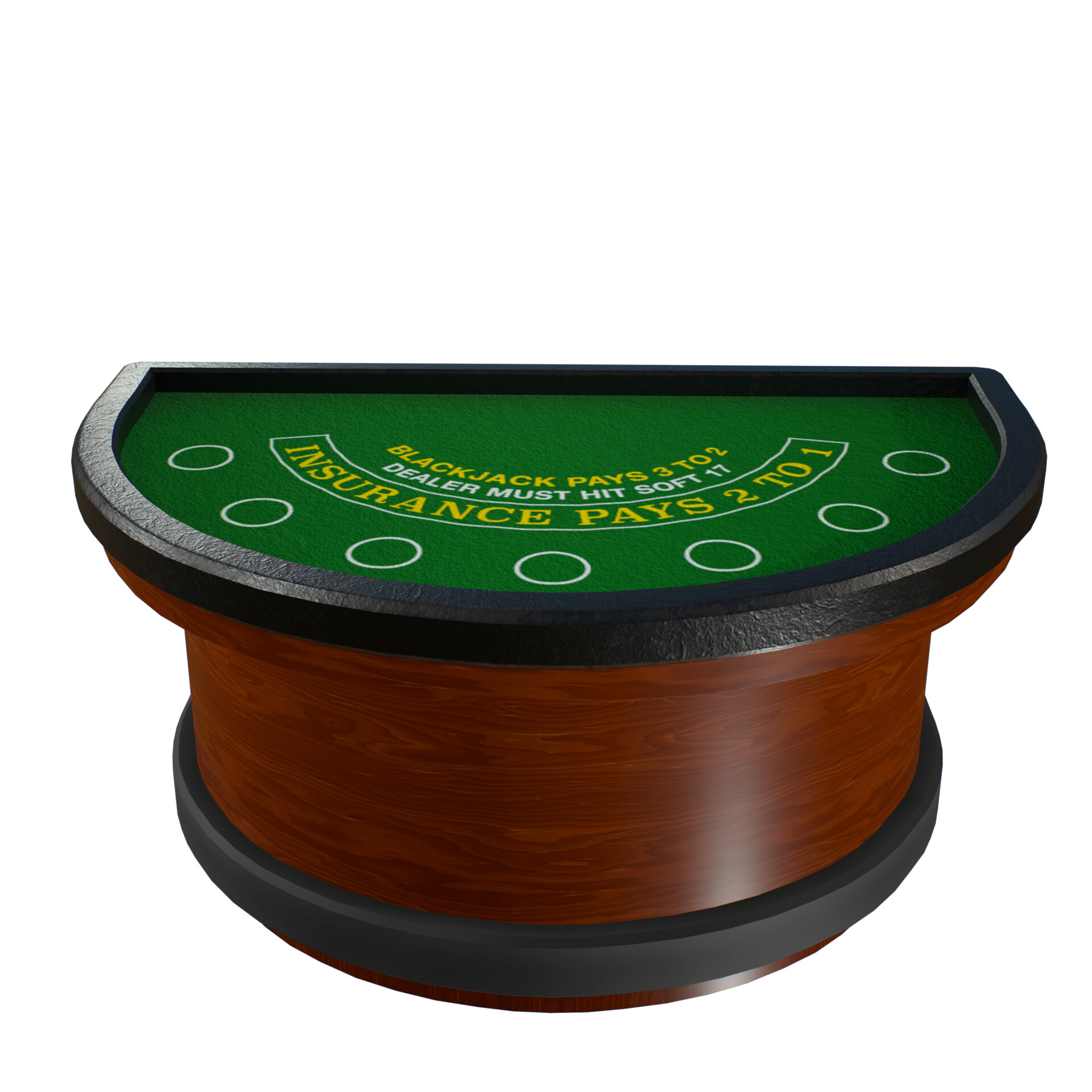 My3DModels Gamble in Style Exquisite 3D Blackjack Table for Casino