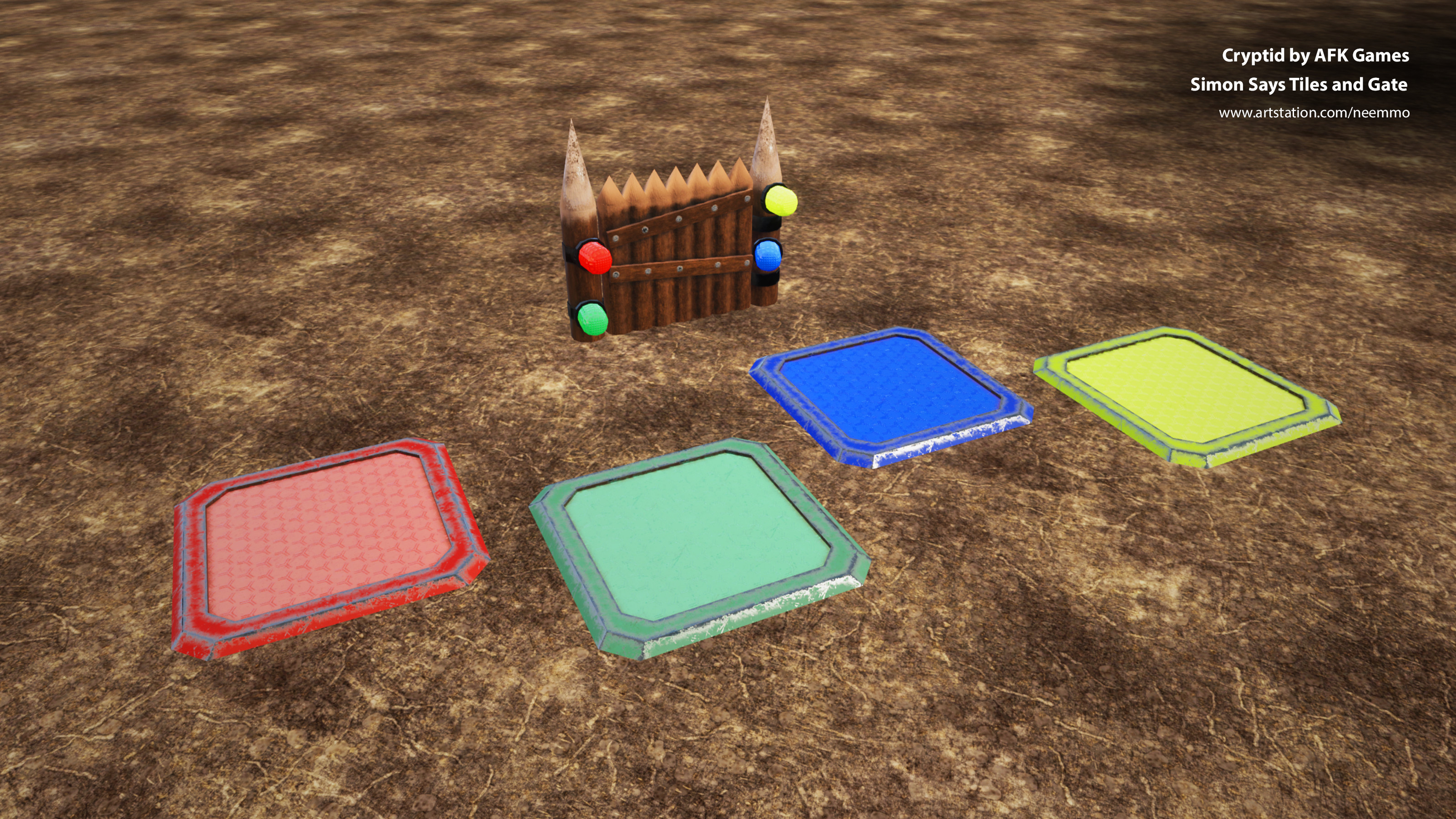 These are the assets for the Simon Says puzzles in the game.