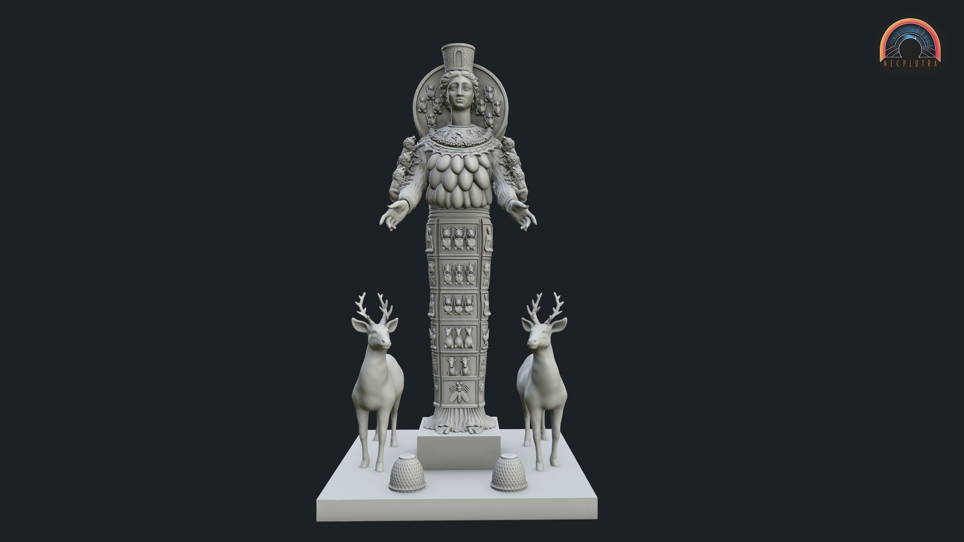 Digital Reconstruction of Artemis Leukophyrene in 3D