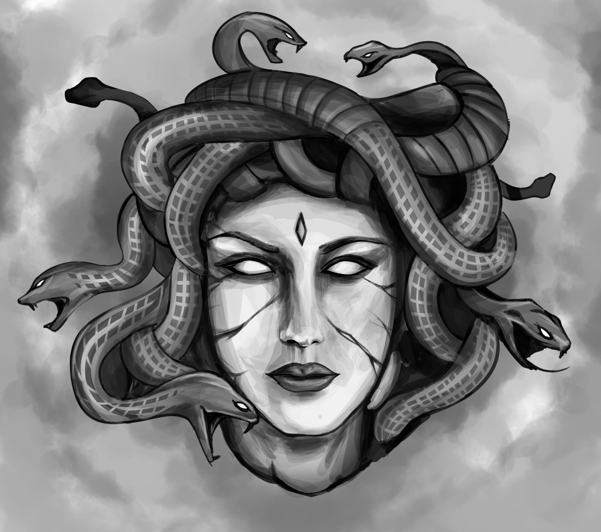 ArtStation - Medusa Digital Painting