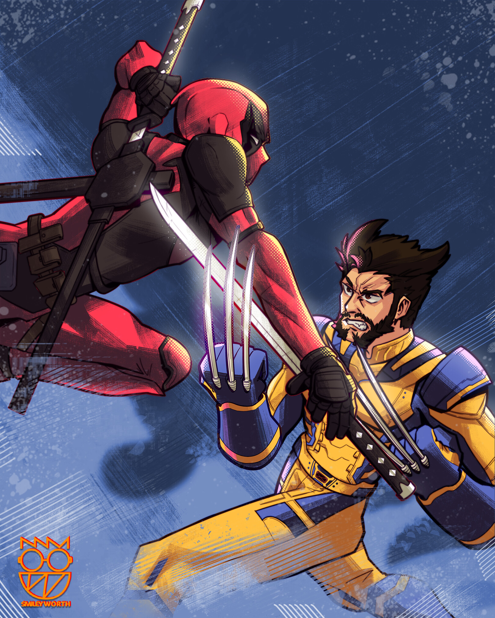ArtStation DEADPOOL Vs WOLVERINE ArtStation DEADPOOL Vs WOLVERINE
