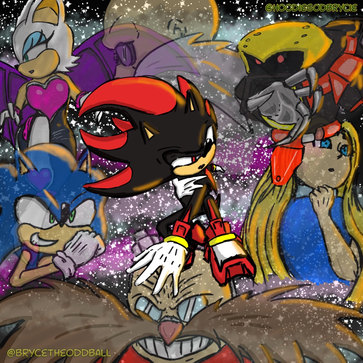 ArtStation - [2D] Fleetway Sonic - Sonic The Hedgehog Fan Art