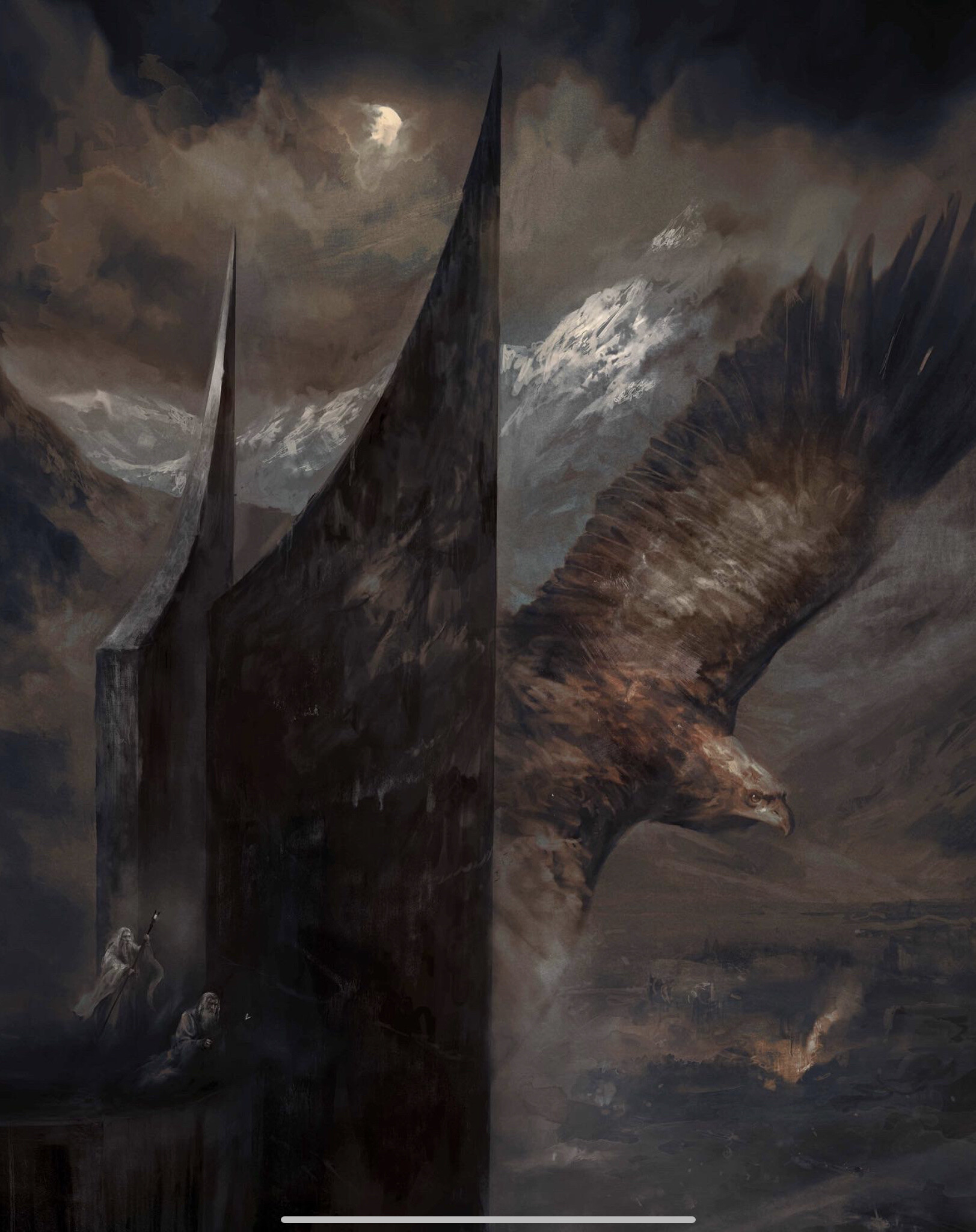 Karl Fitzgerald - The Lord of the Rings Flight from Orthanc 