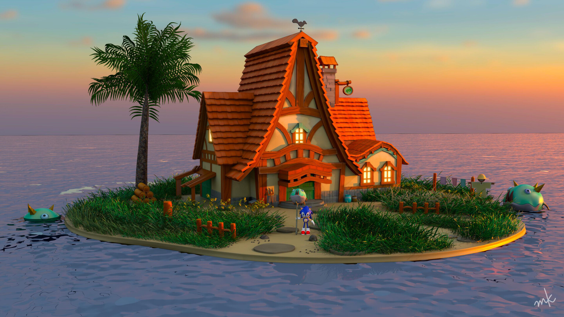 ArtStation Stylized Cartoon House