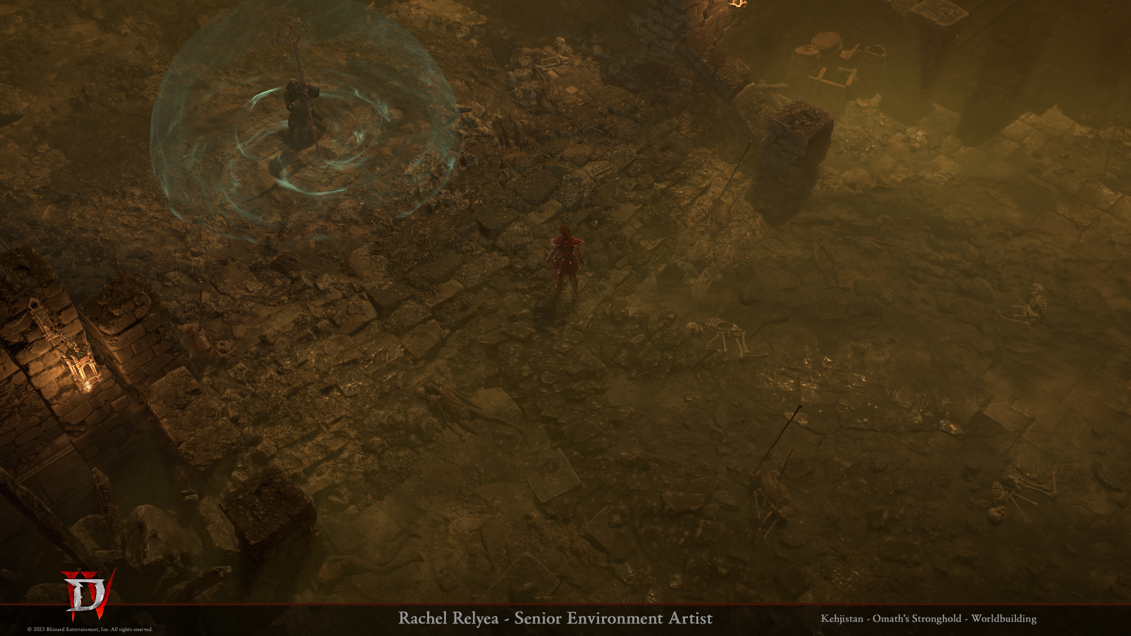 look dev and creation of central crater using a variety of kitbashed assets, materials and decals