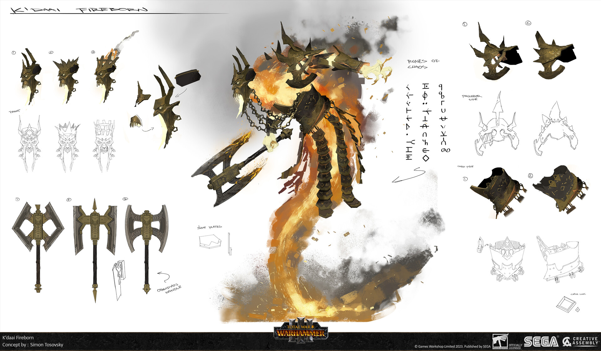 Total War: Warhammer III — Fireborn by Simon Tosovsky