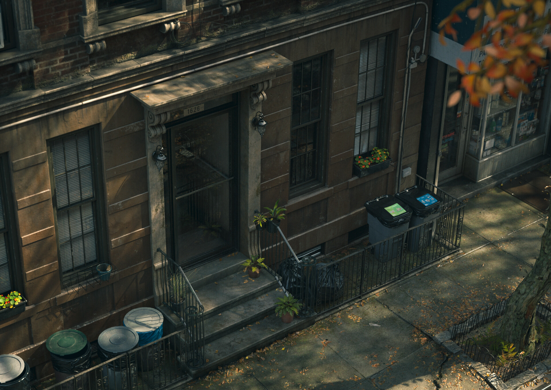 肉質画　風景画 ArtStation - NYC Autumn Street
