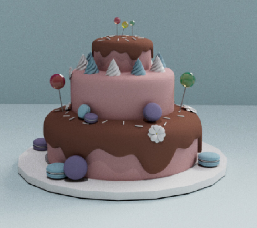 ArtStation - 3D cake model