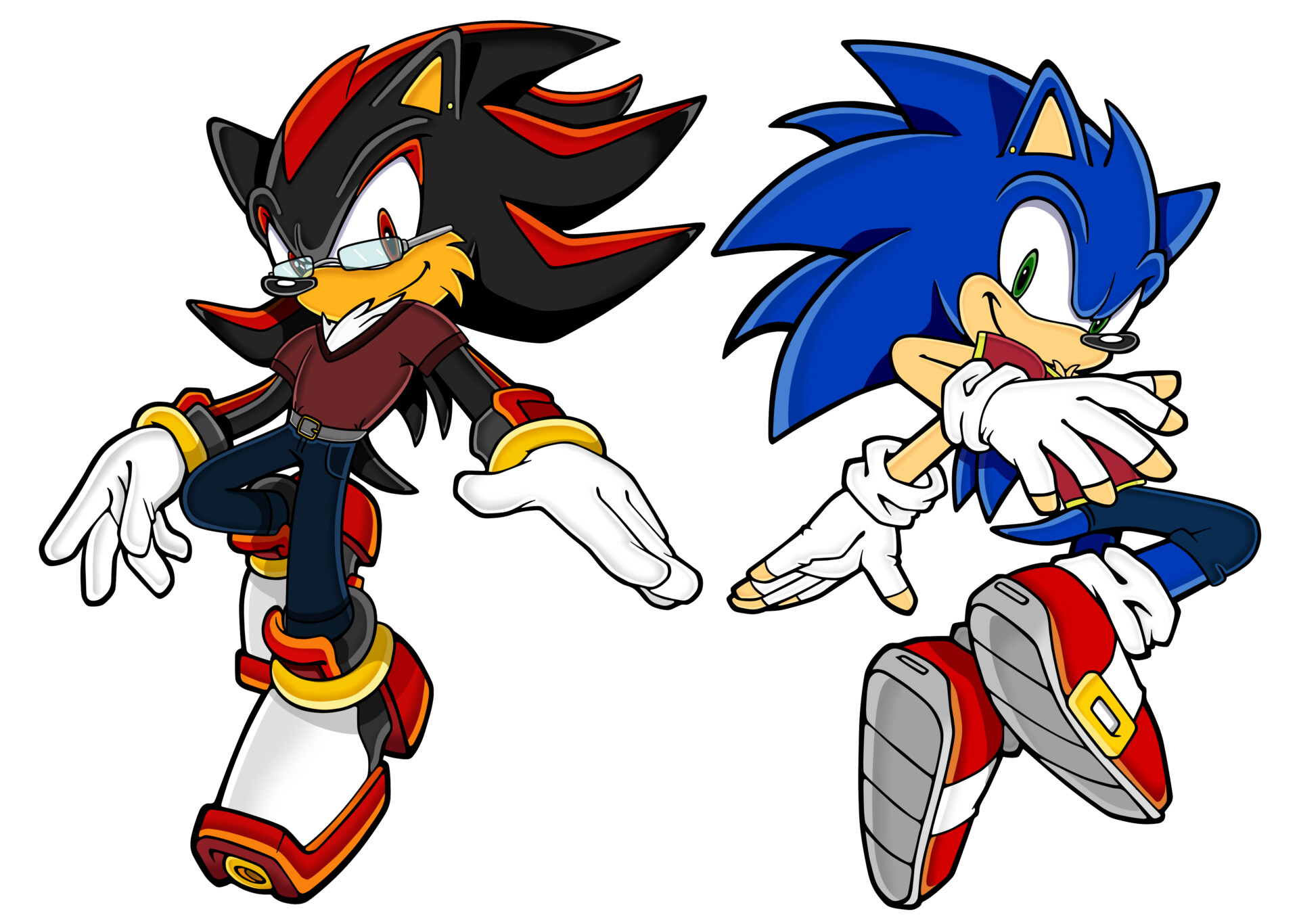 ArtStation - Sonic and Shadow the Hedgehogs - 'Sonic Channel' Art Style