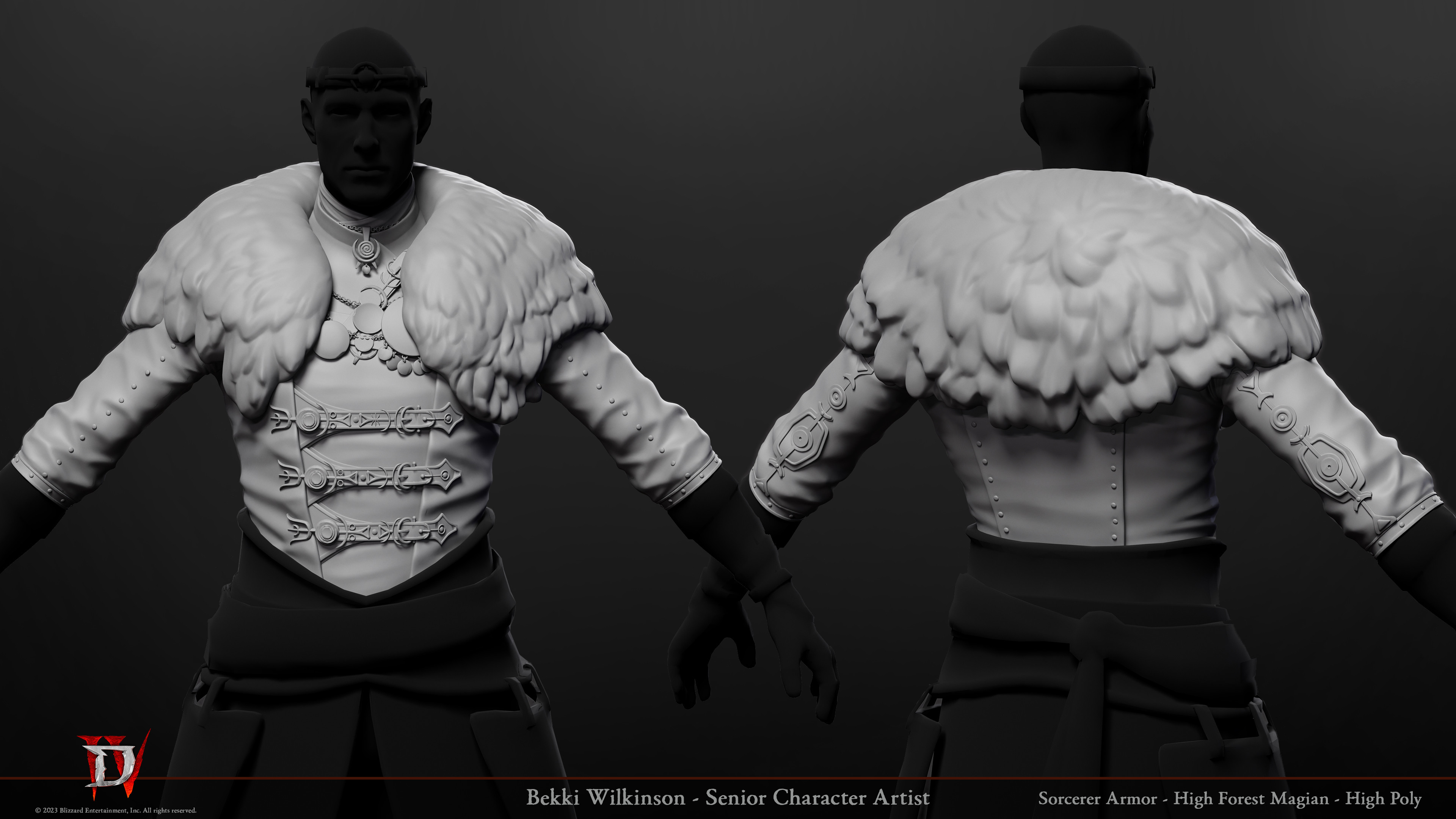 Male Sorcerer - Torso High Poly