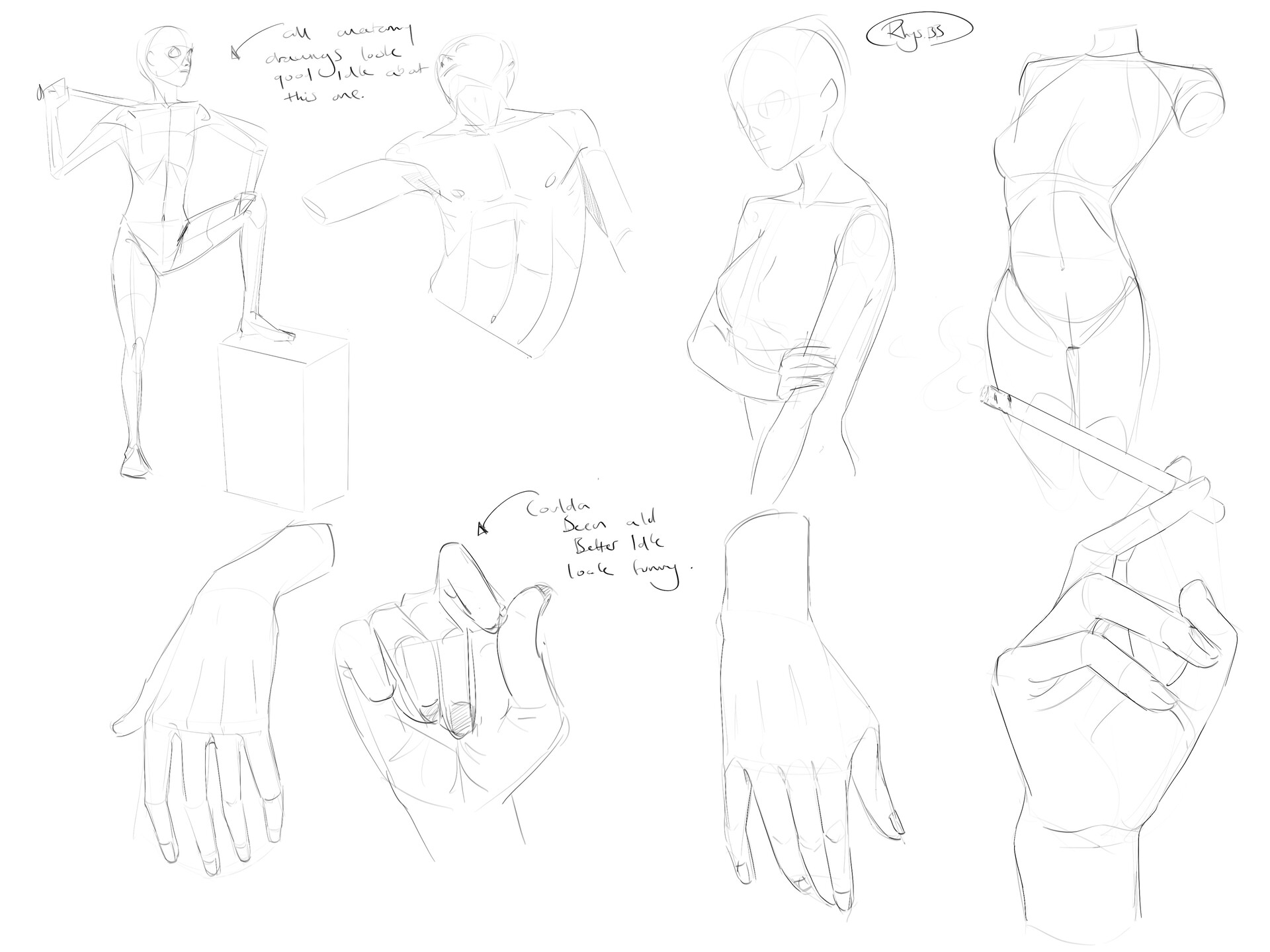ArtStation - Anatomy practice