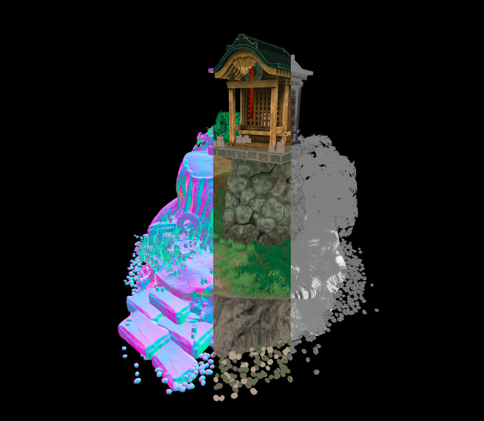 Nikita nielsen tiny island hokora shrine unreal engine asset showcase