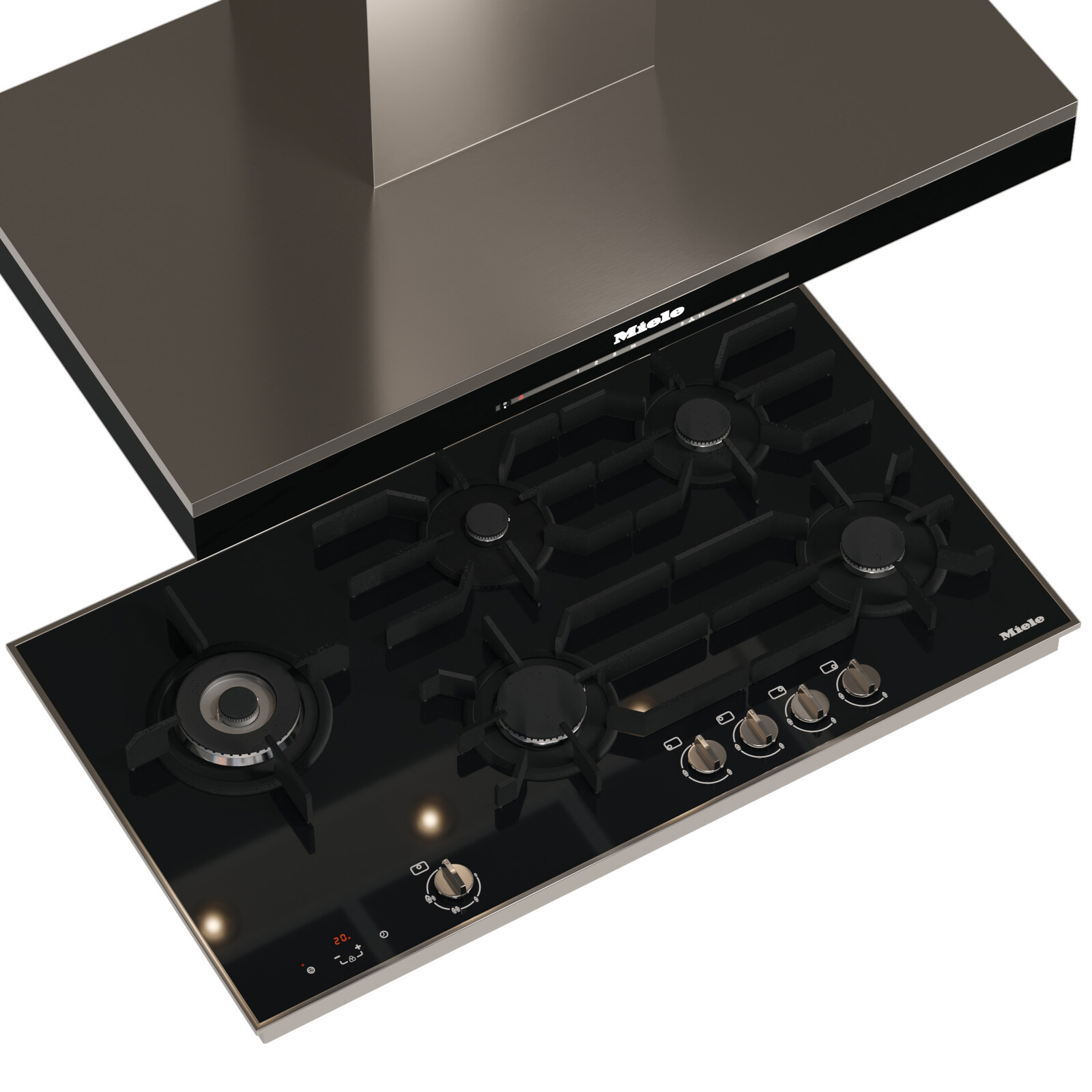M. N. oskooei Miele Appliances Collection _Gas Cooktop and Hood ,KM