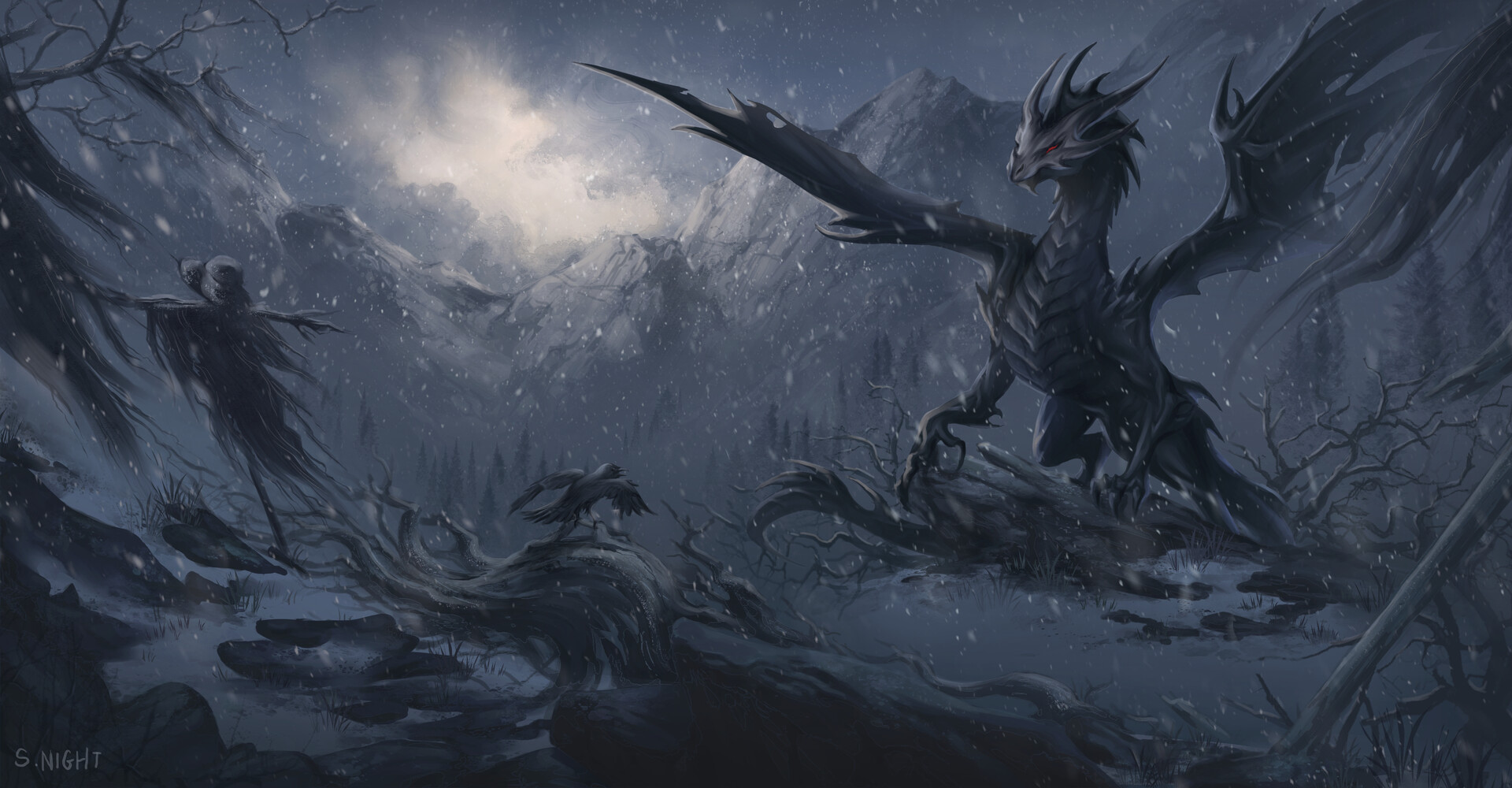 ArtStation - Winter Dragon