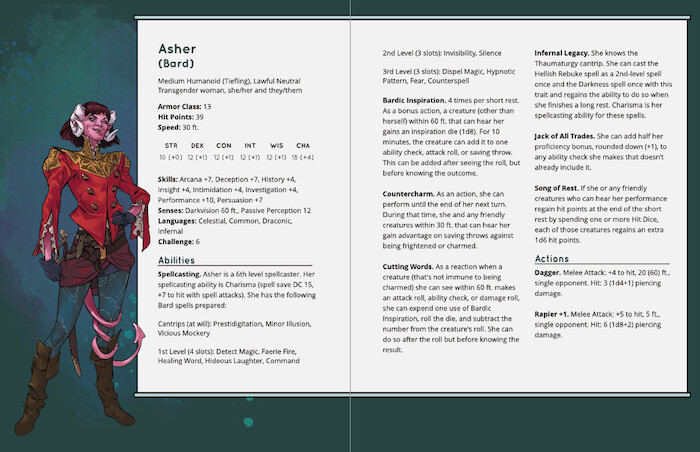 Character art in situ.