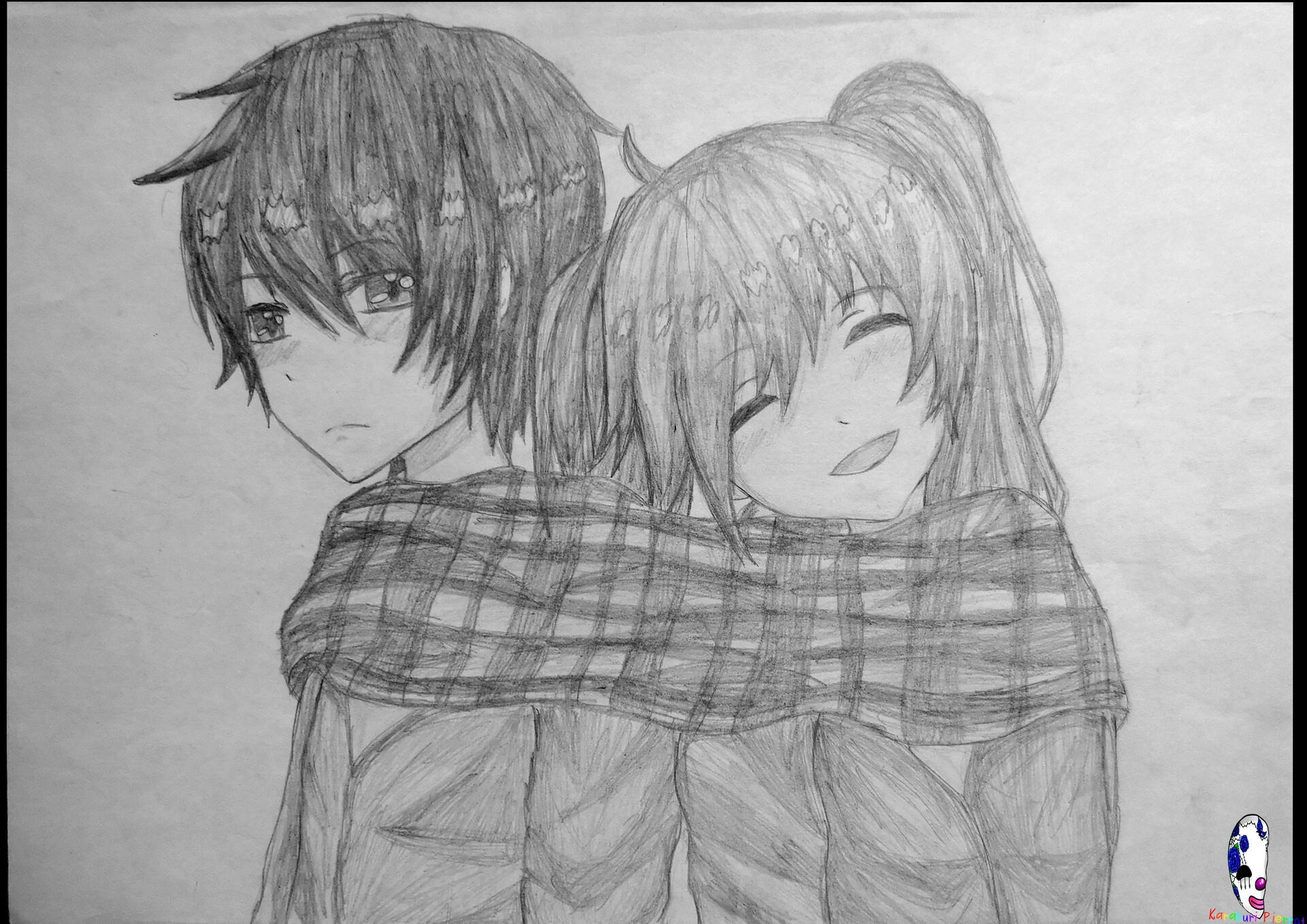 𝙰𝚗𝚒𝚖𝚎 𝙲𝚘𝚞𝚙𝚕𝚎 : r/Sketch, anime kissing drawing - hpnonline.org