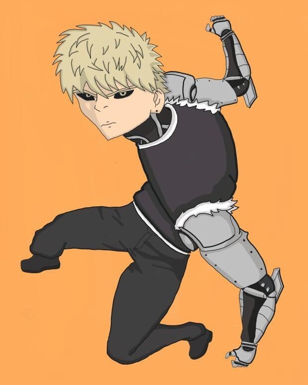 ArtStation One Punch Man Genos strike