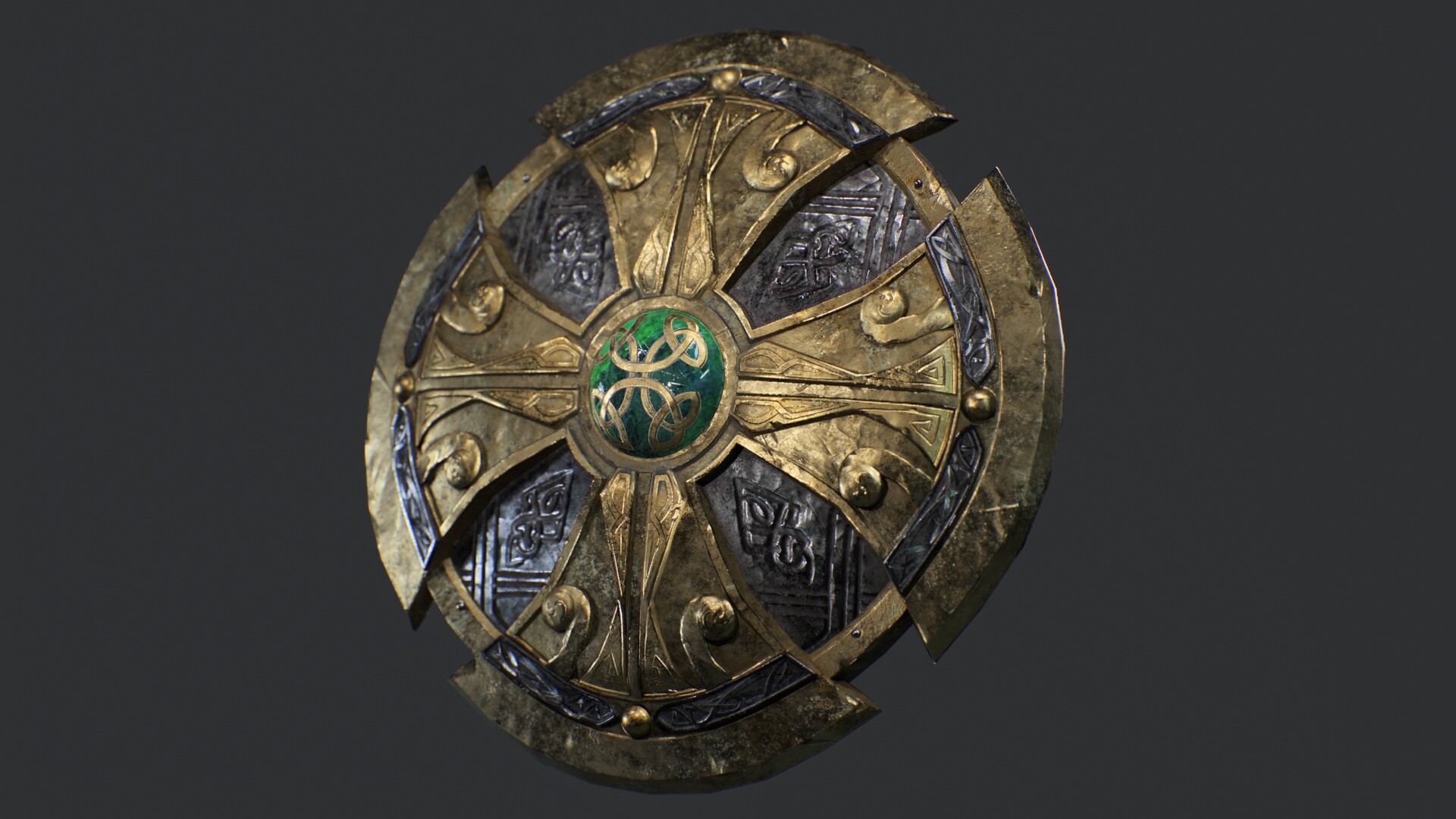 ArtStation Assassin's Creed Valhalla Celtic Cross Shield Copy