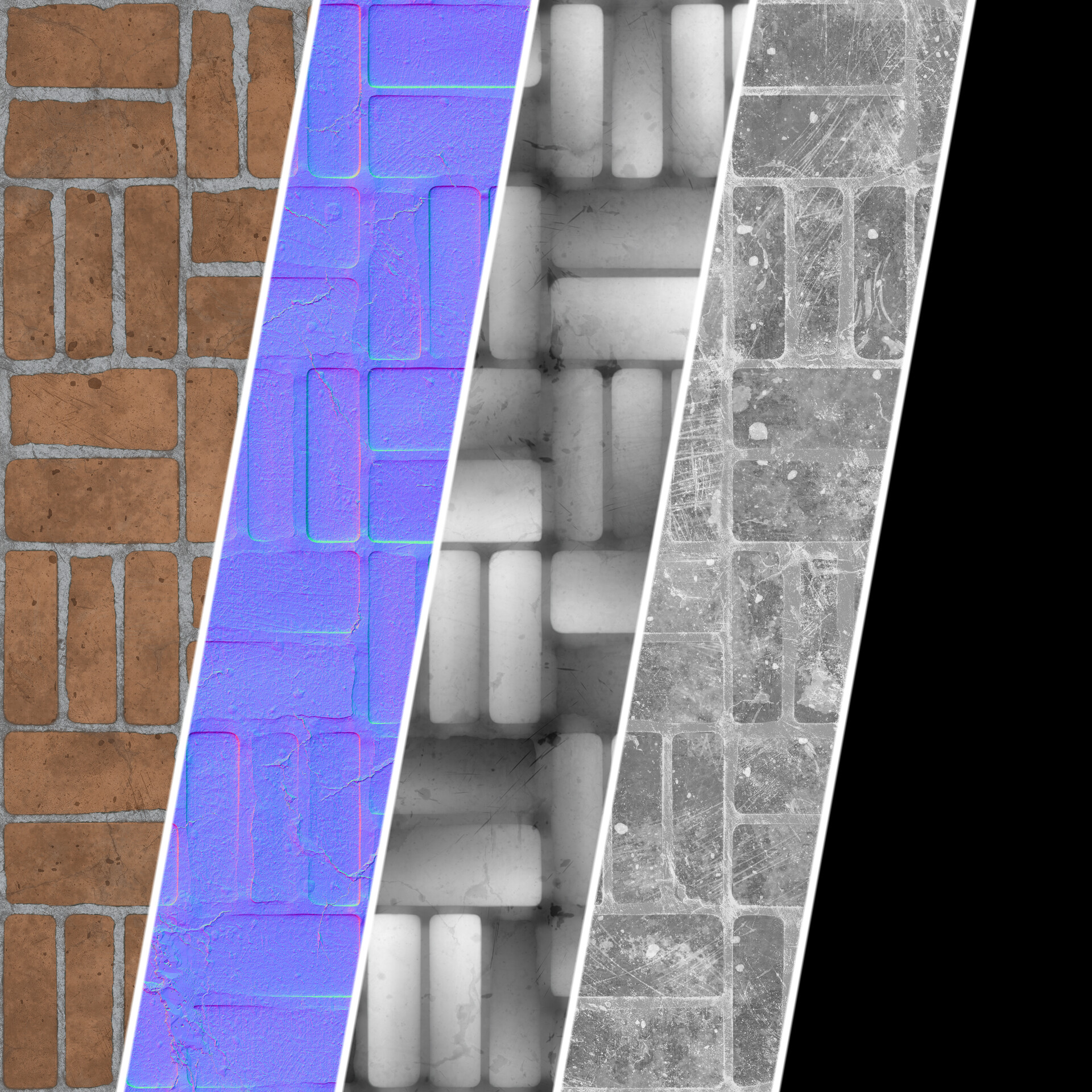 Dangsho Brick Wall Materials 71 By Sbsar Pbr 4k Seamless