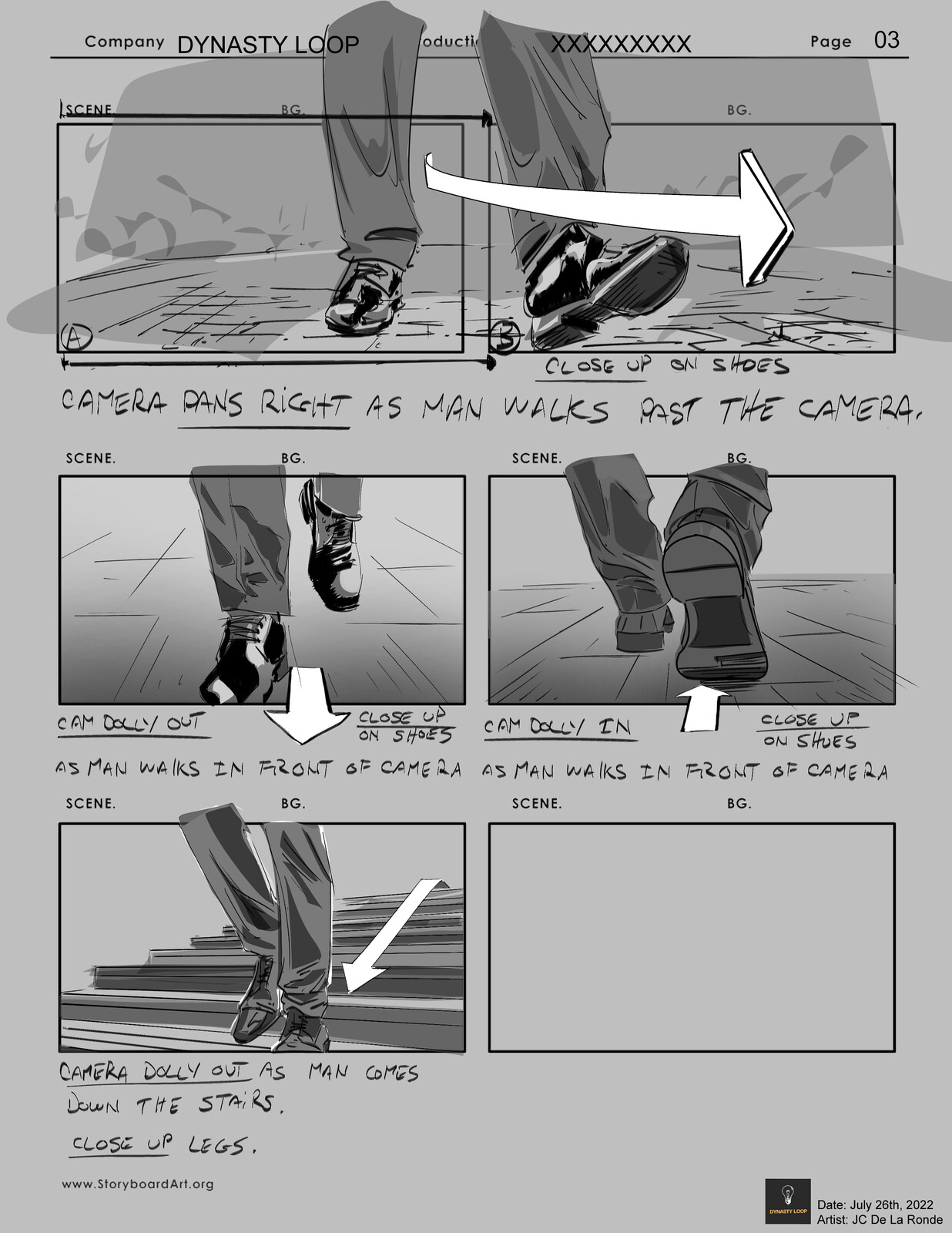 Dynasty Loop - Concept Storyboards for NFT Project Trailers