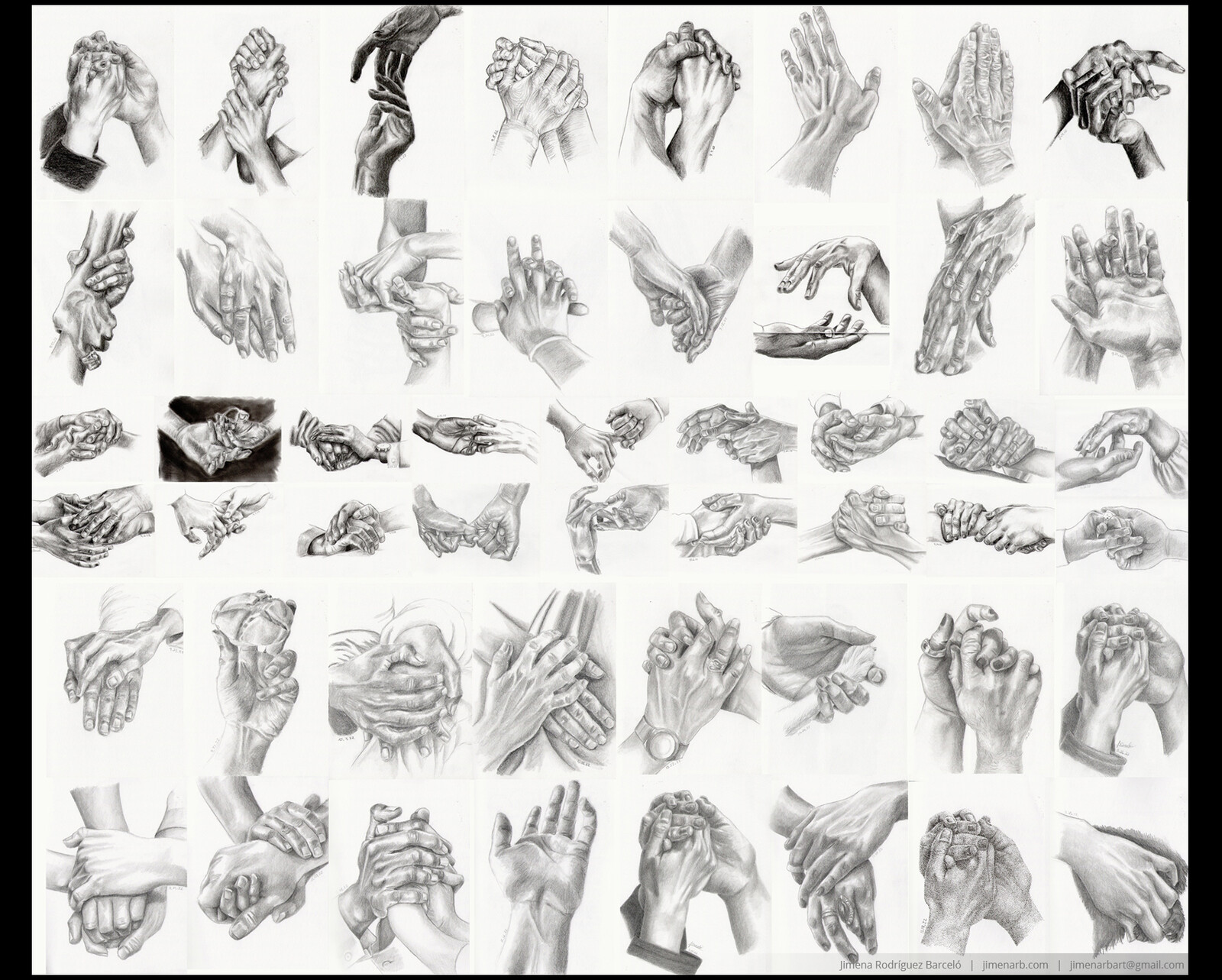 Hand Study - Fifty Sketches