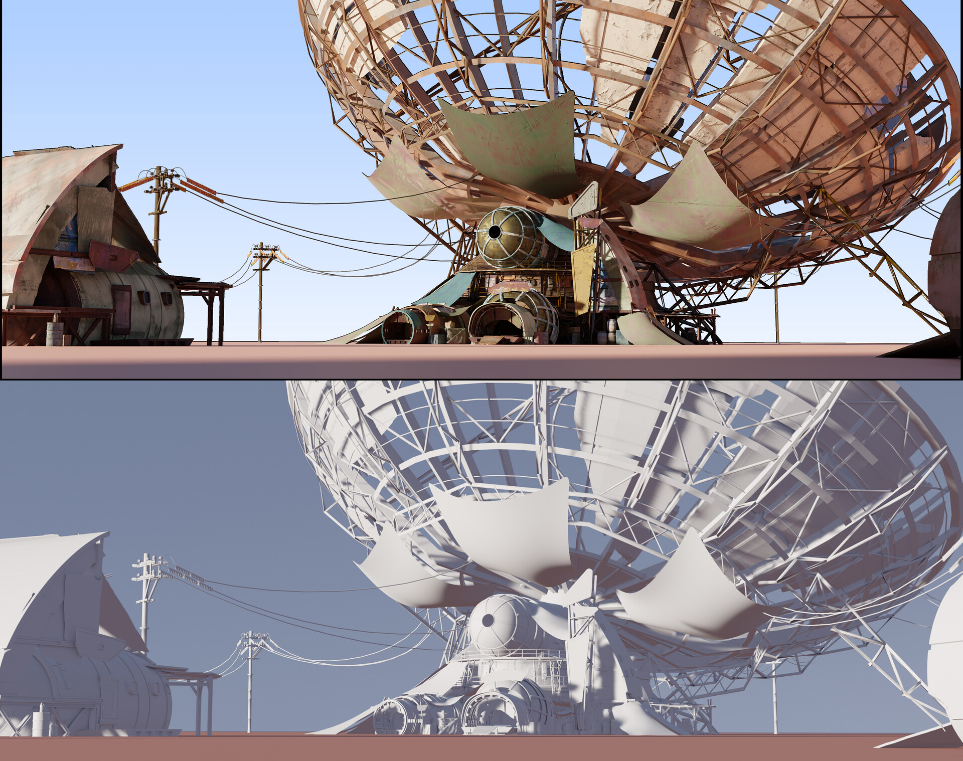 Satellite dish art store