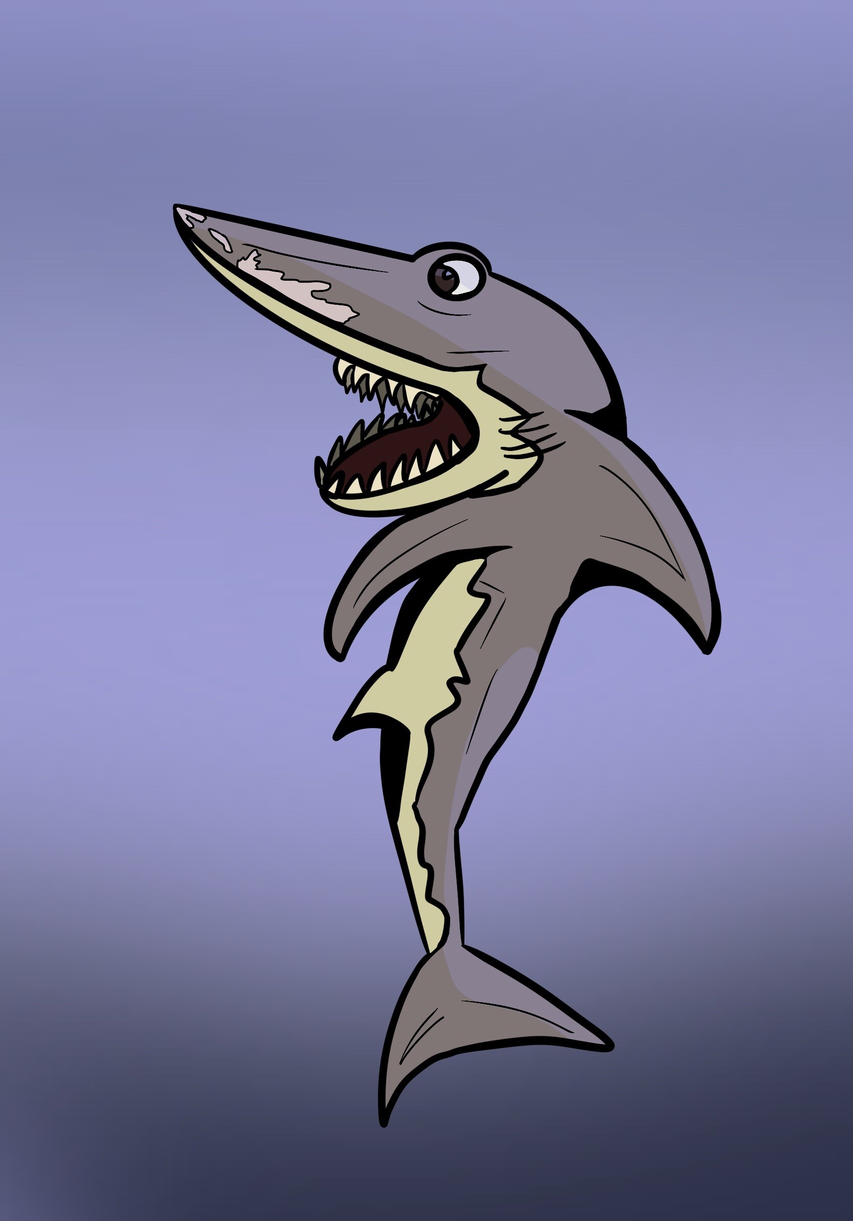 ArtStation - Demon Shark Sketch