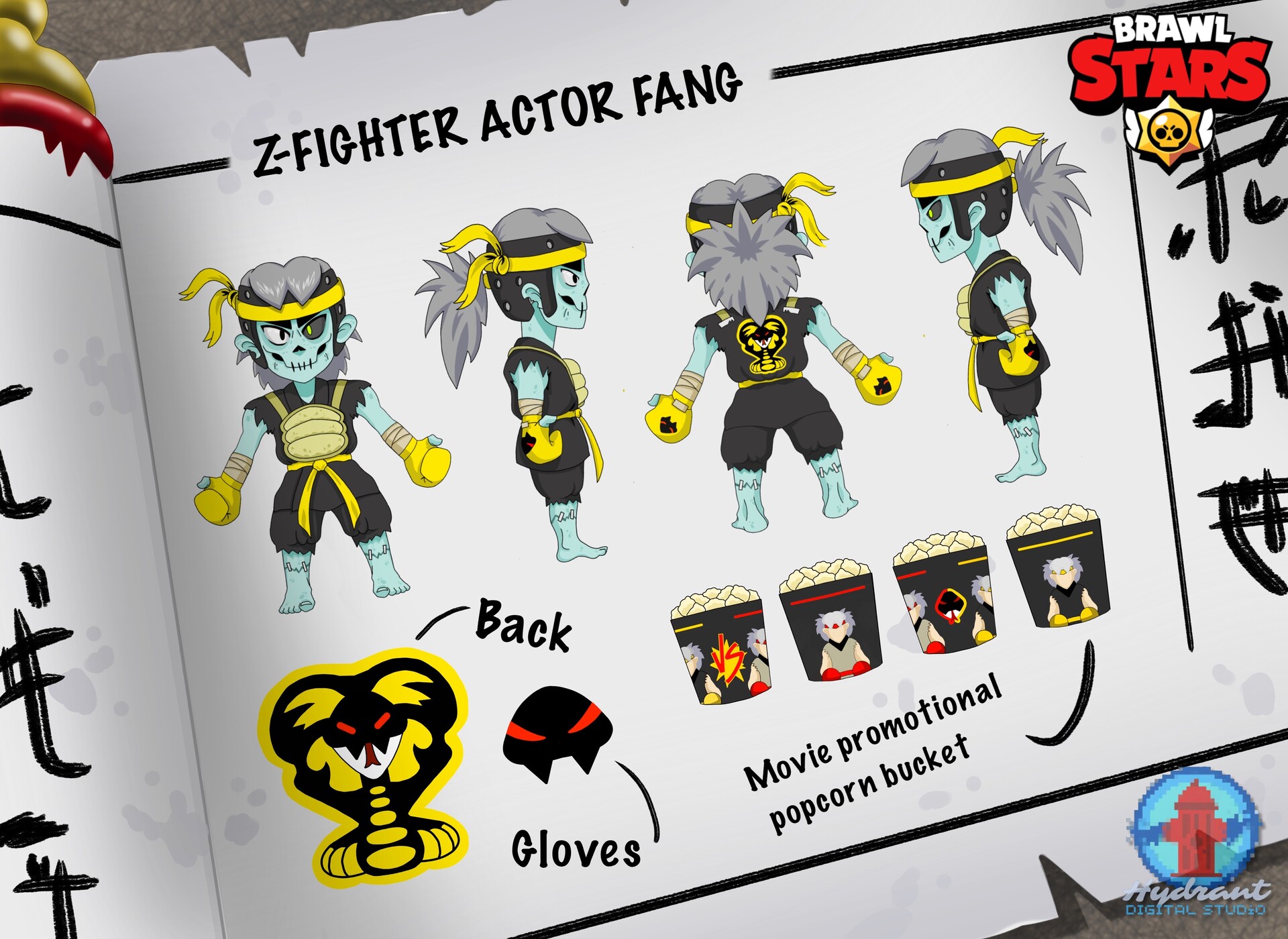 ArtStation - Concept art and illustration - Skin Idea for Fang (Brawl Star)