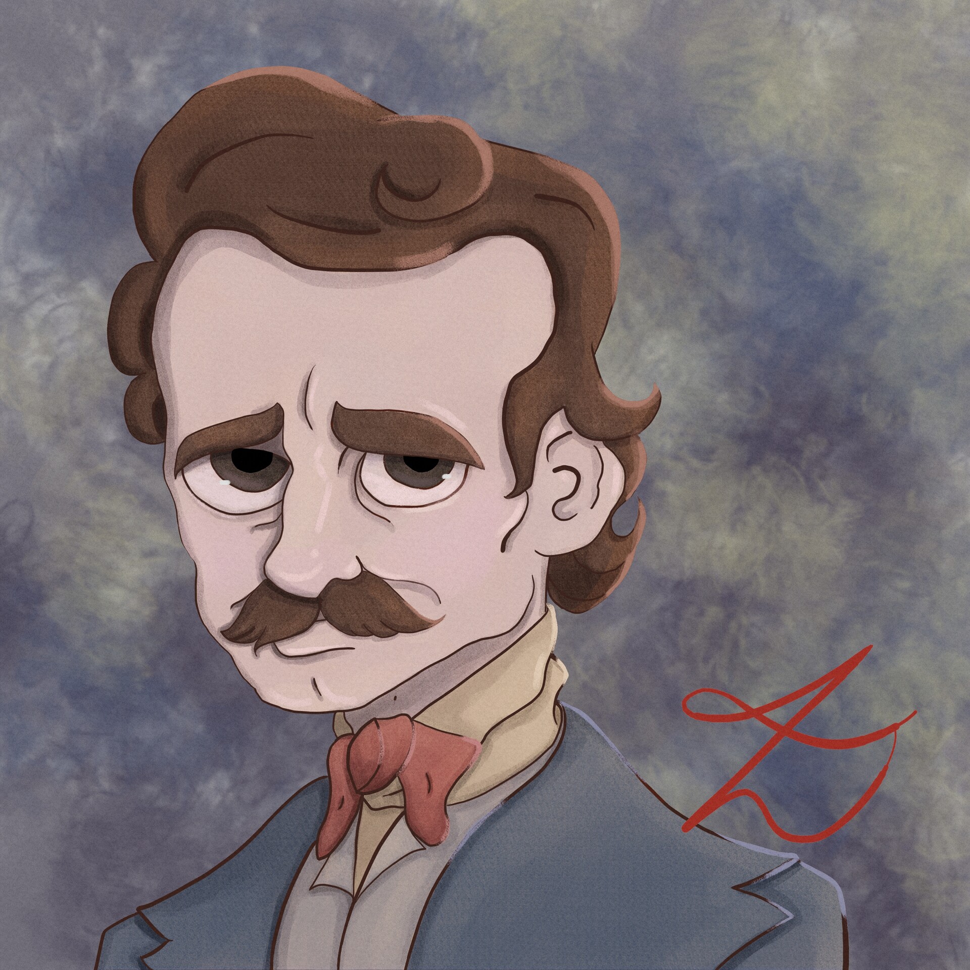 Edgar Allan Poe Caricature