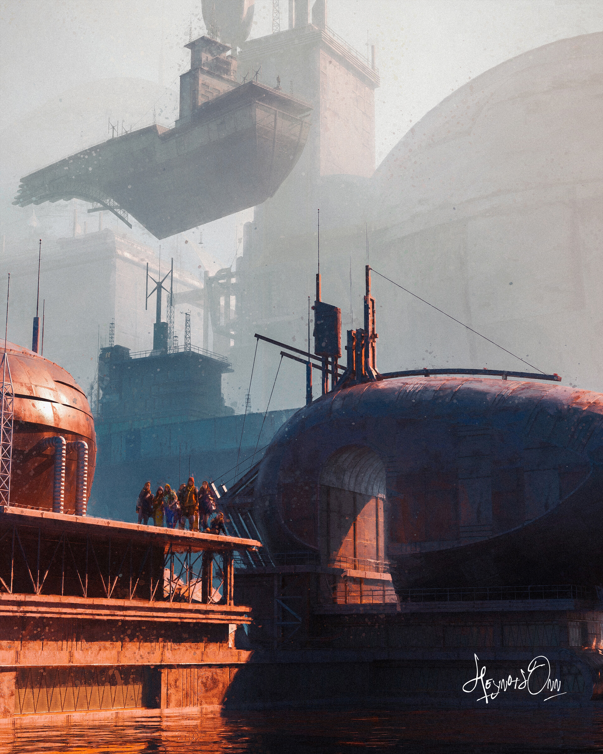 ArtStation - Heavy metal harbour