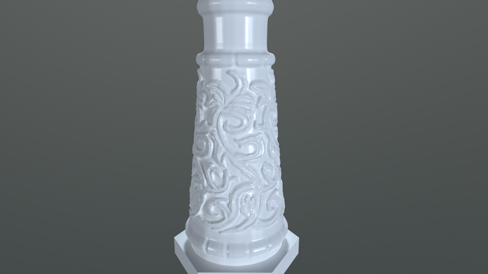 close up of the high poly detail on the lower body