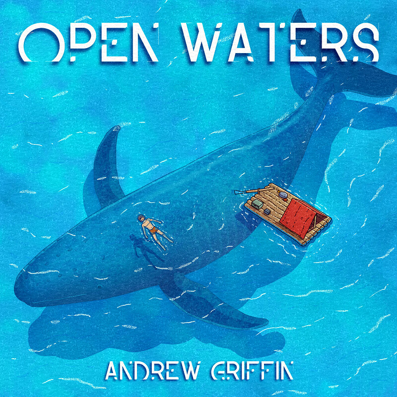 Cartoon Album Cover Art Illustration - Open Waters