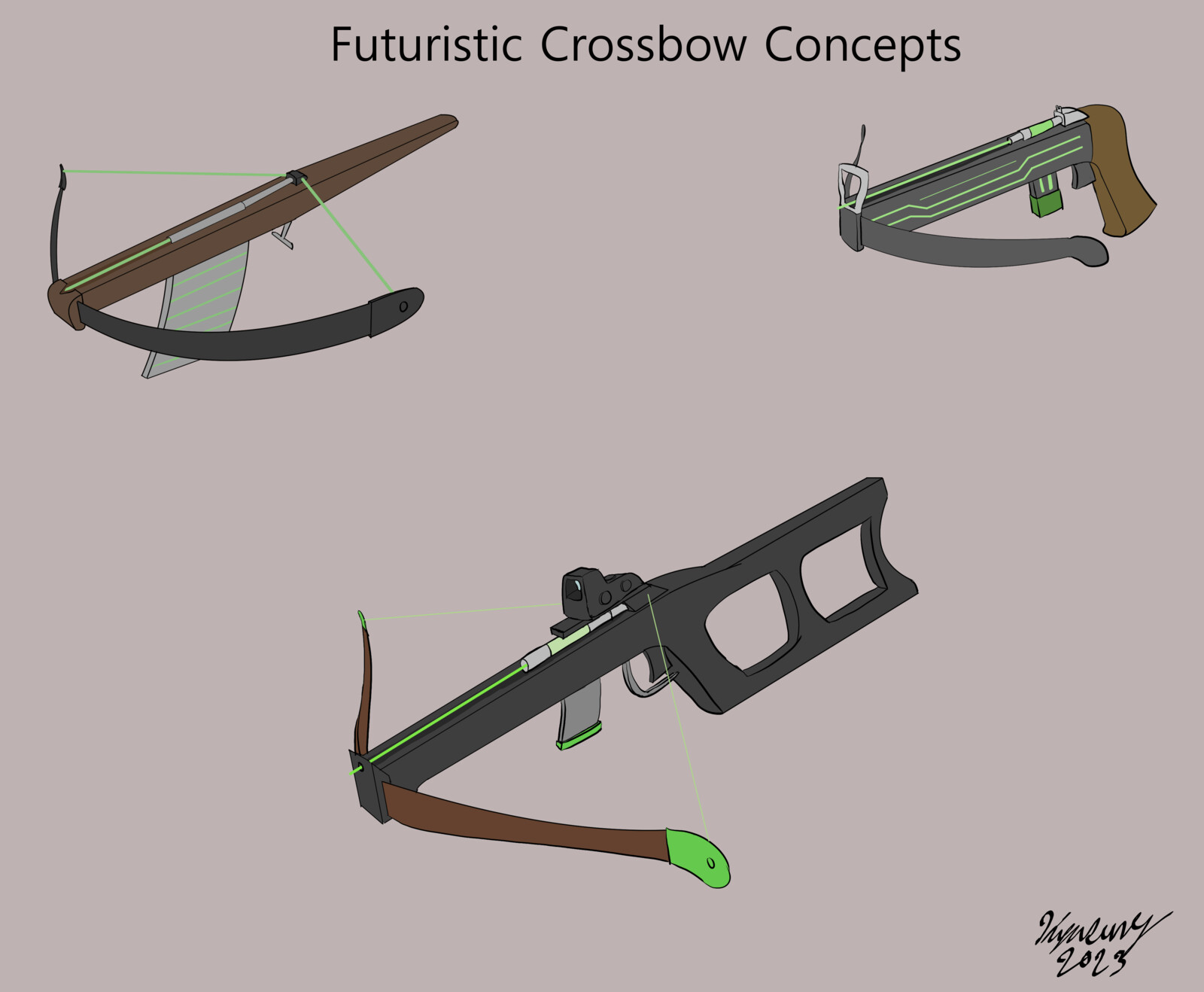 Futuristic Crossbow concepts