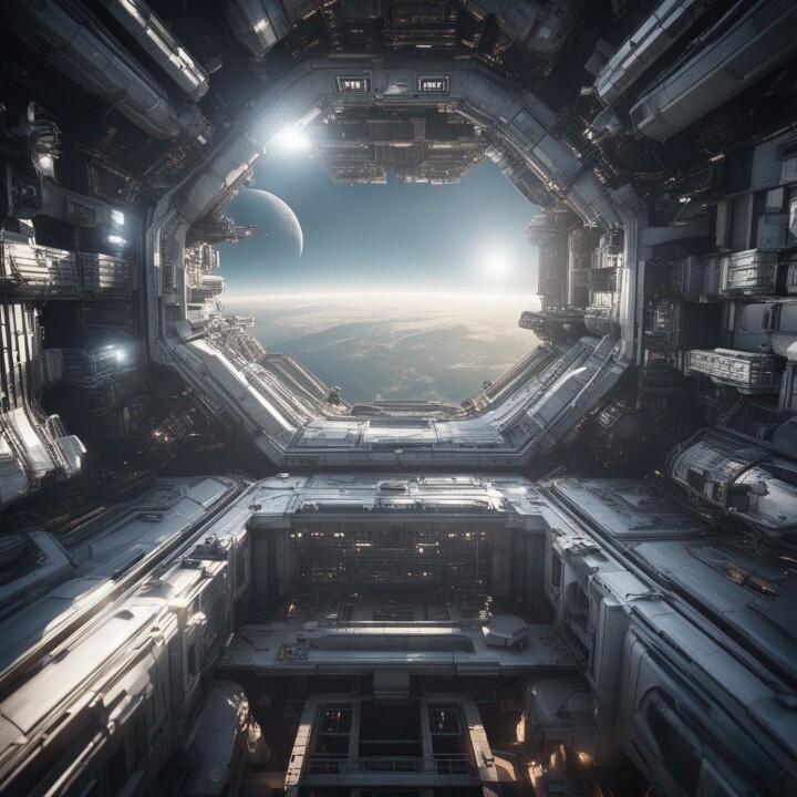 ArtStation - Traveling through abandoned space stations