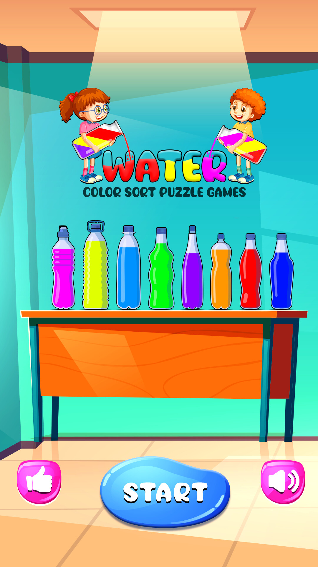 ArtStation Water Sort Game UI for kids Game