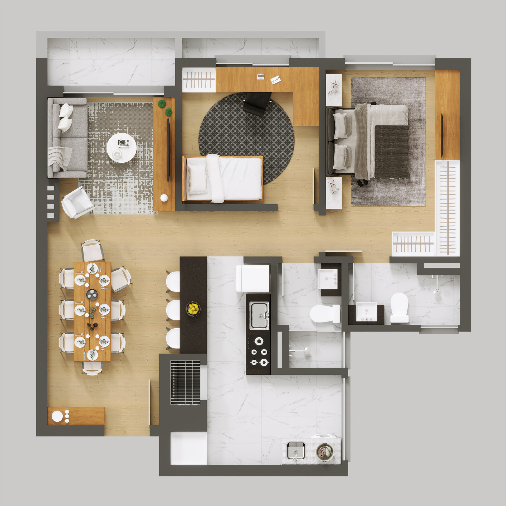 ArtStation - Humanized Floor Plan