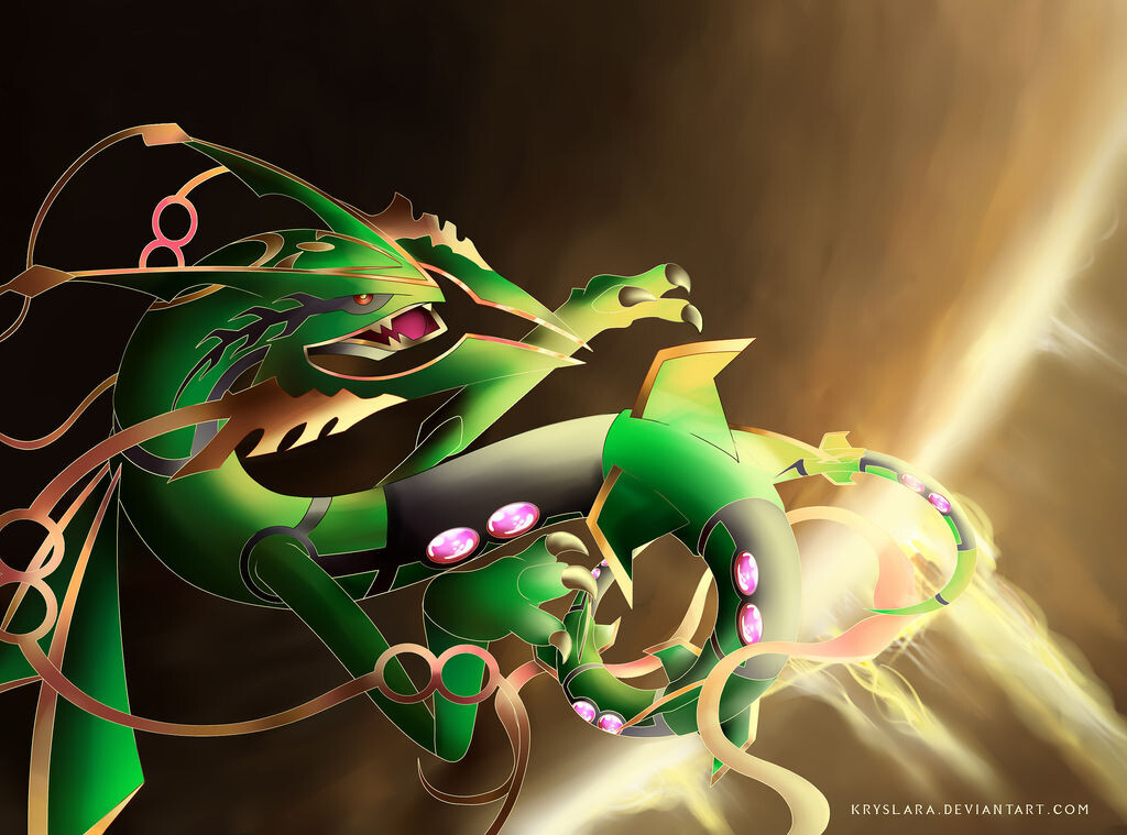 ArtStation - Rayquaza (Mega Shiny)