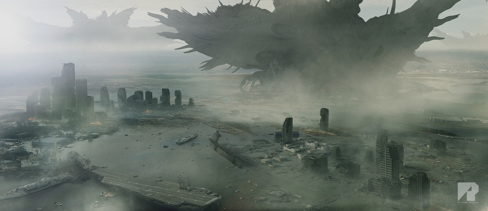 Infestation! Sci-fi environment concept artwork.