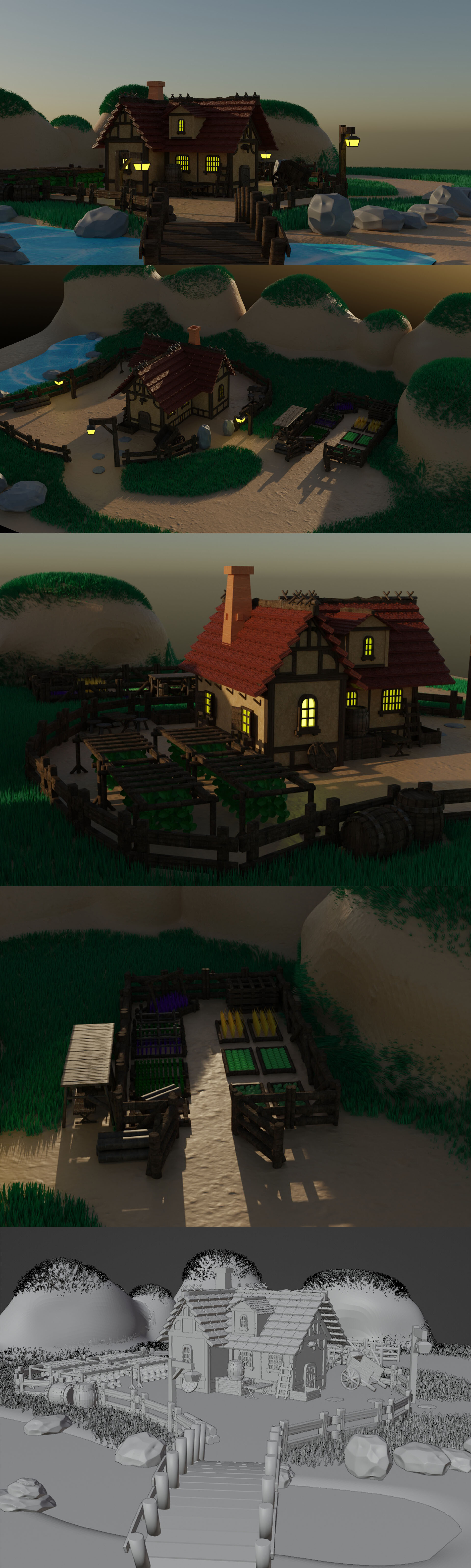 ArtStation - Gaming Landscap House